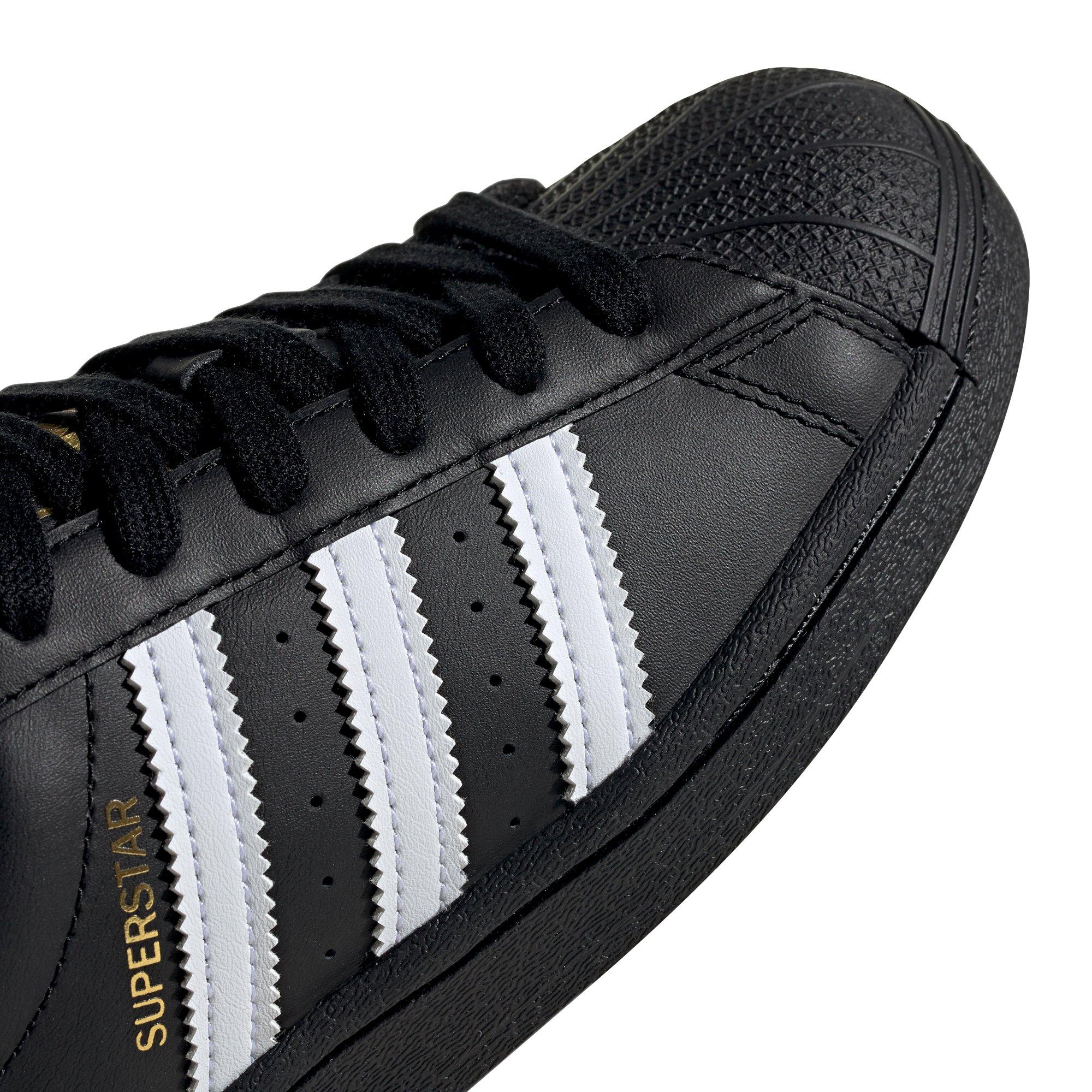 adidas Superstar "Black/White" Grade School Kids' Shoe - BLACK/WHITE Thumbnail View 7