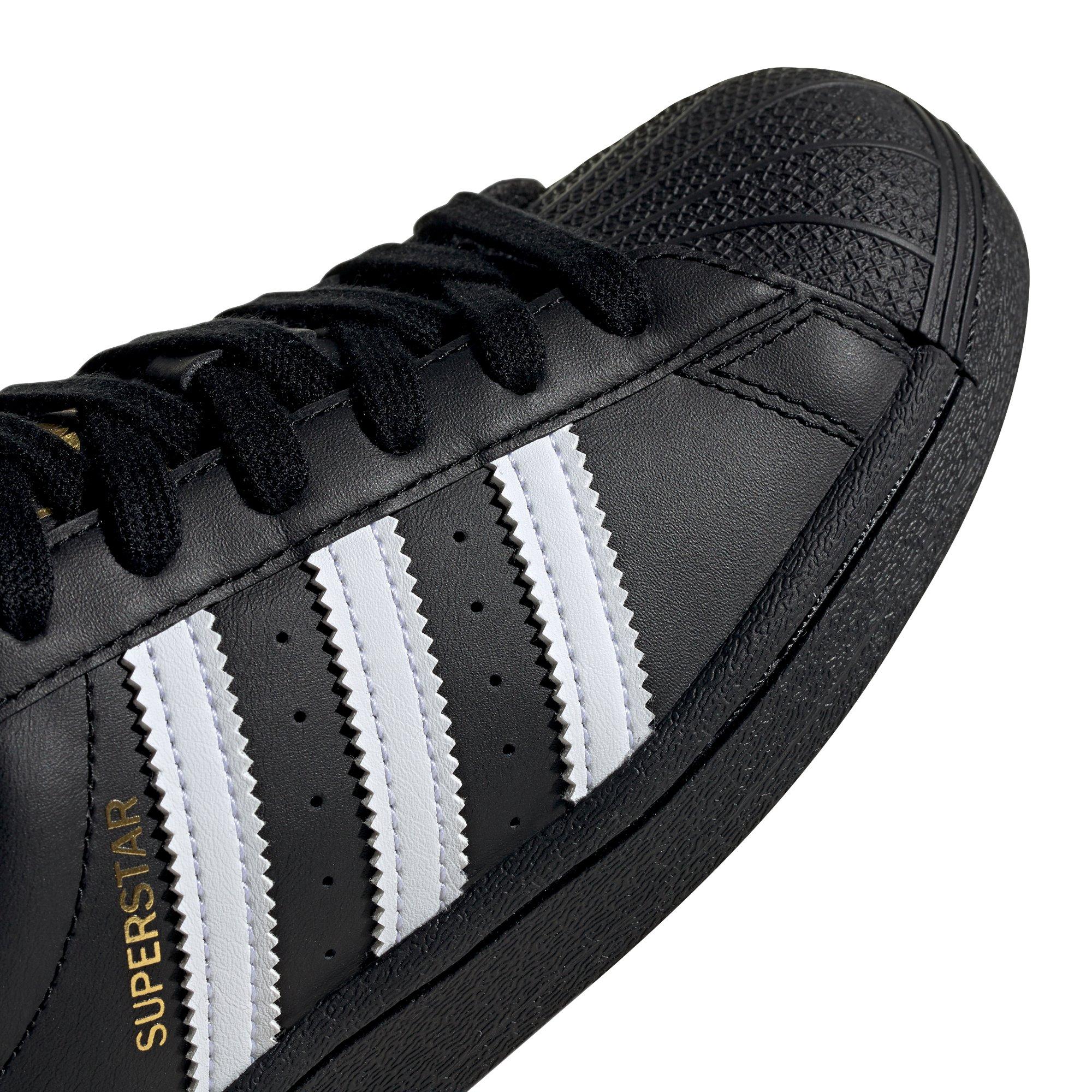 adidas Superstar Grade School Kids' "Black/White" Shoe