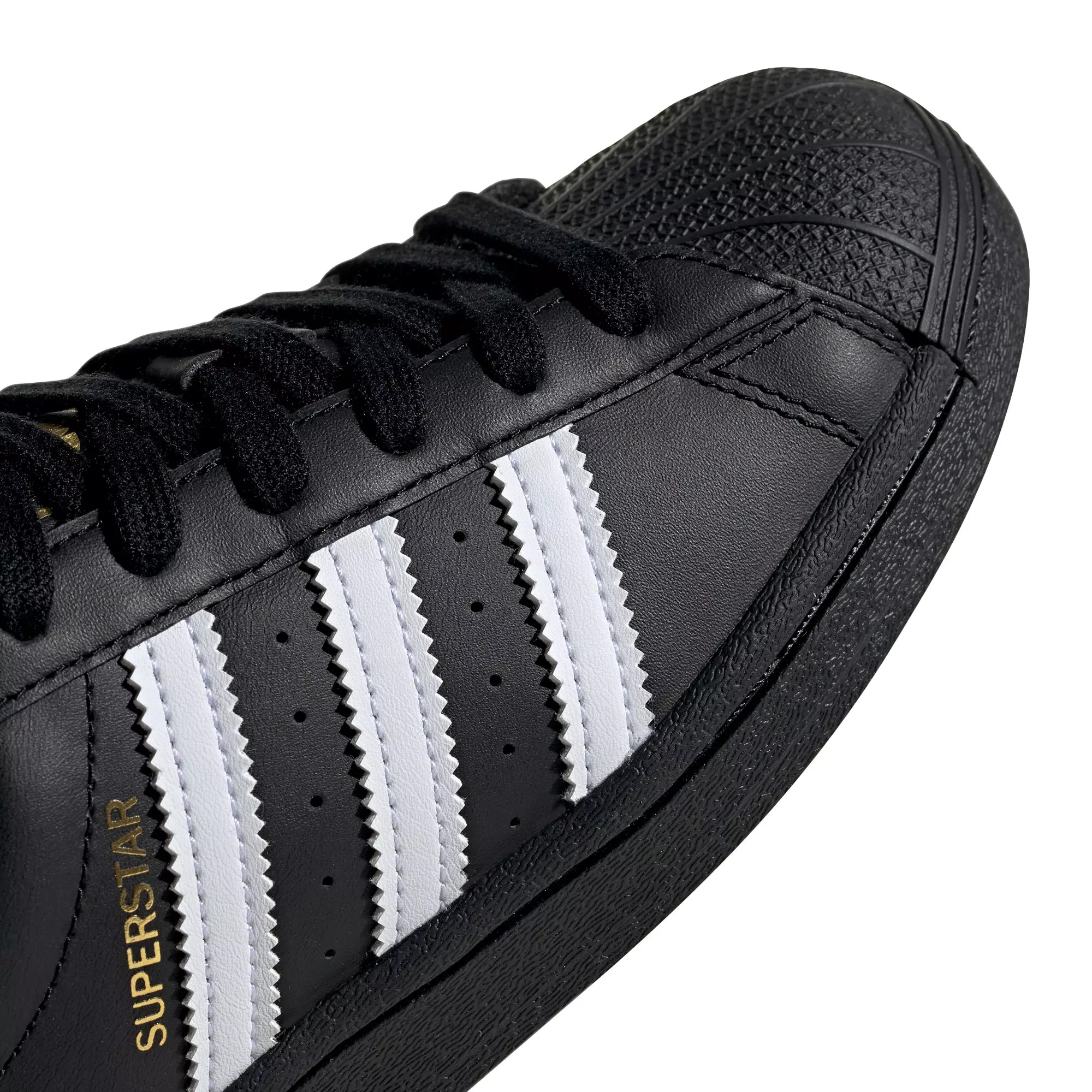 adidas Superstar "Black/White" Grade School Kids' Shoe - BLACK/WHITE