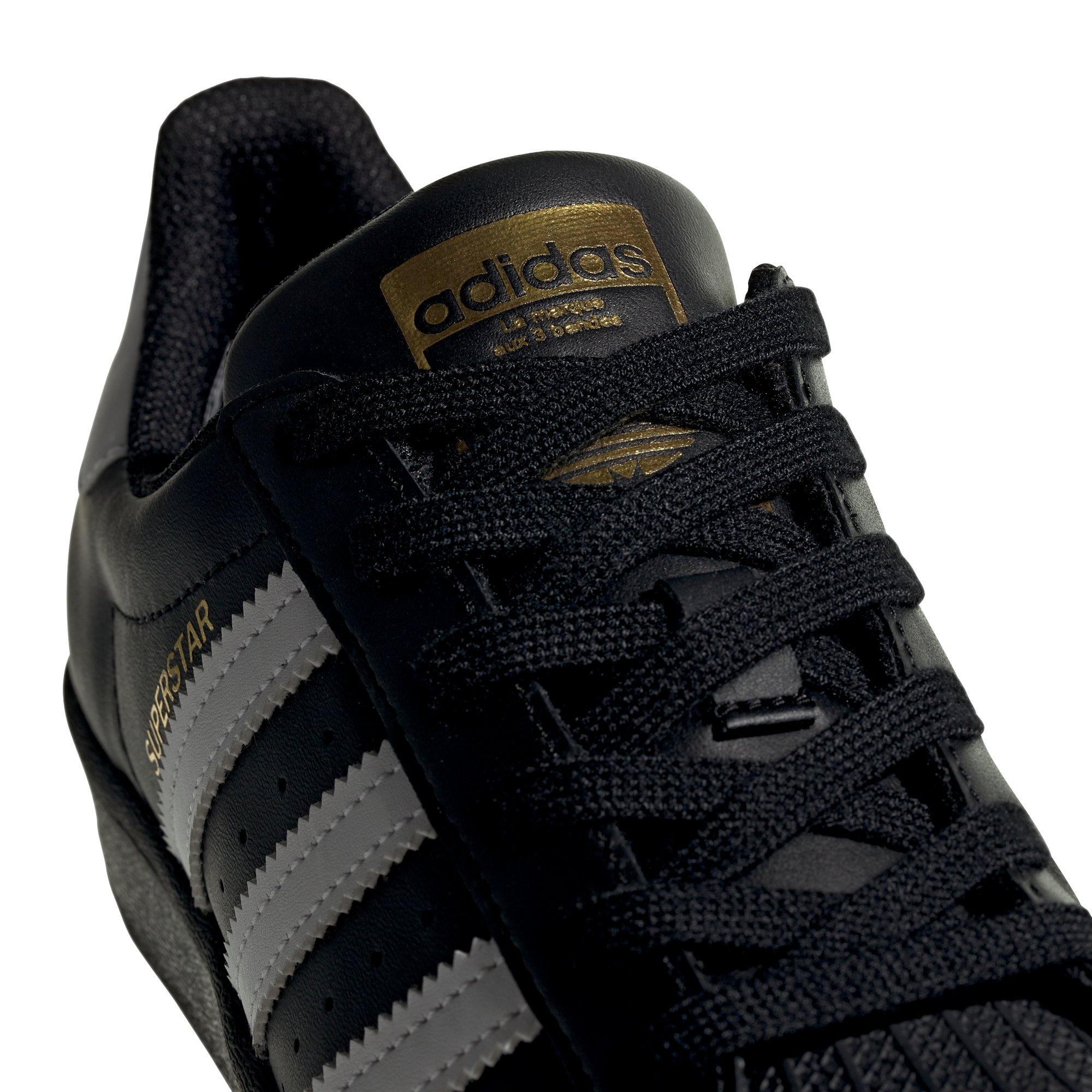 adidas Superstar "Black/White" Grade School Kids' Shoe - BLACK/WHITE Thumbnail View 8