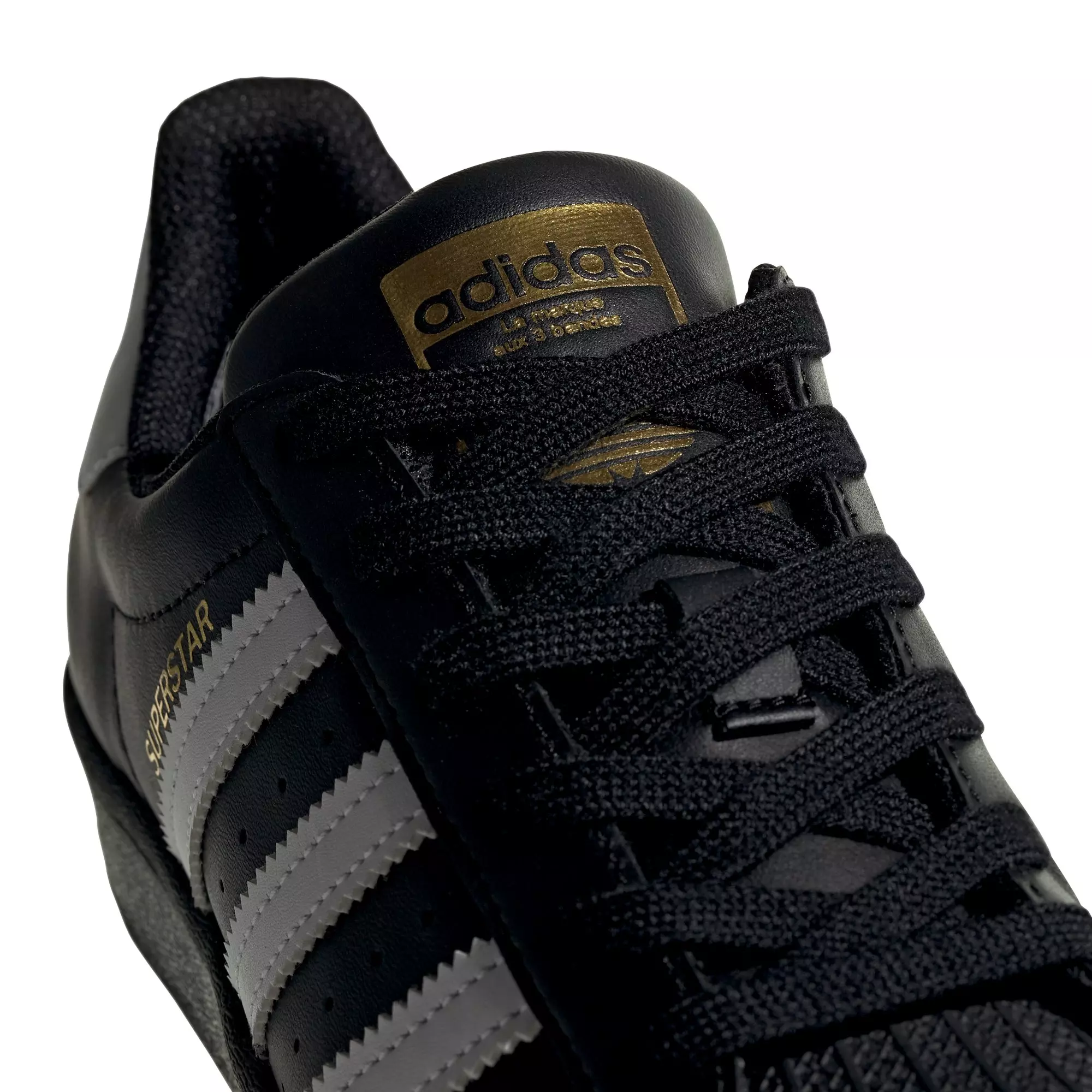 adidas Superstar "Black/White" Grade School Kids' Shoe - BLACK/WHITE