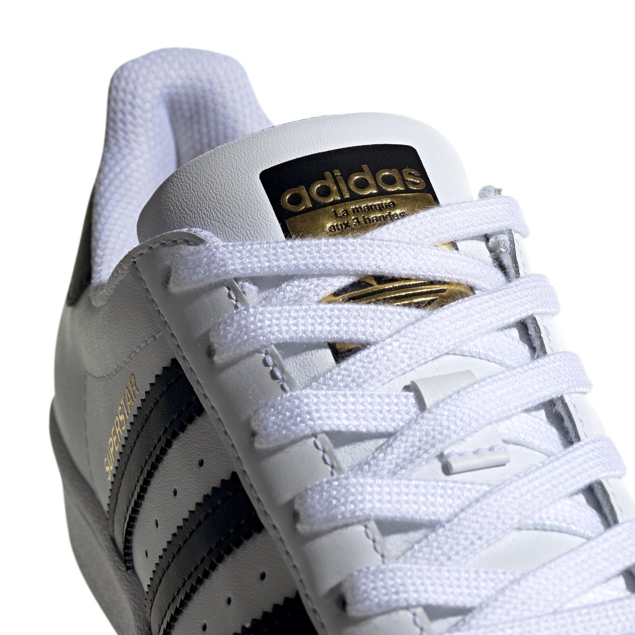 adidas Superstar Grade School Kids' "Ftwr White/Core Black" Shoe