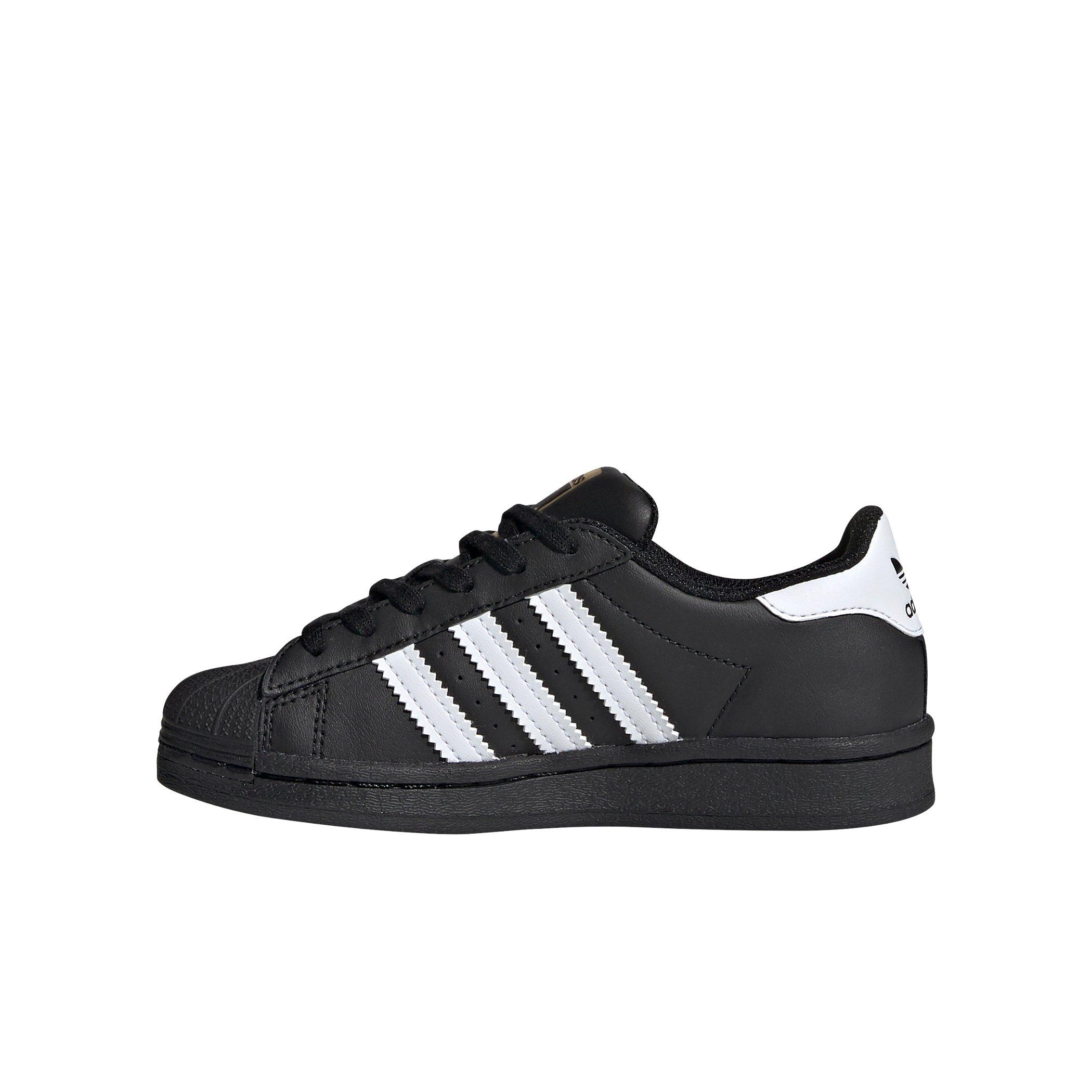 adidas Superstar Preschool Kids' "Black/White" Shoe