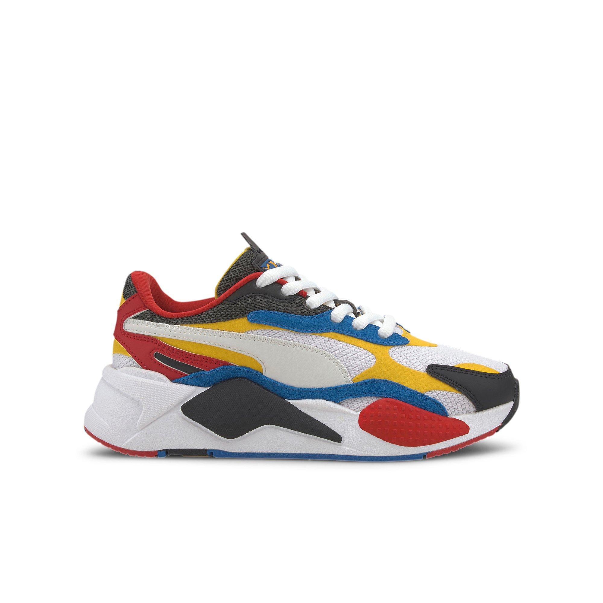 yellow blue red shoes