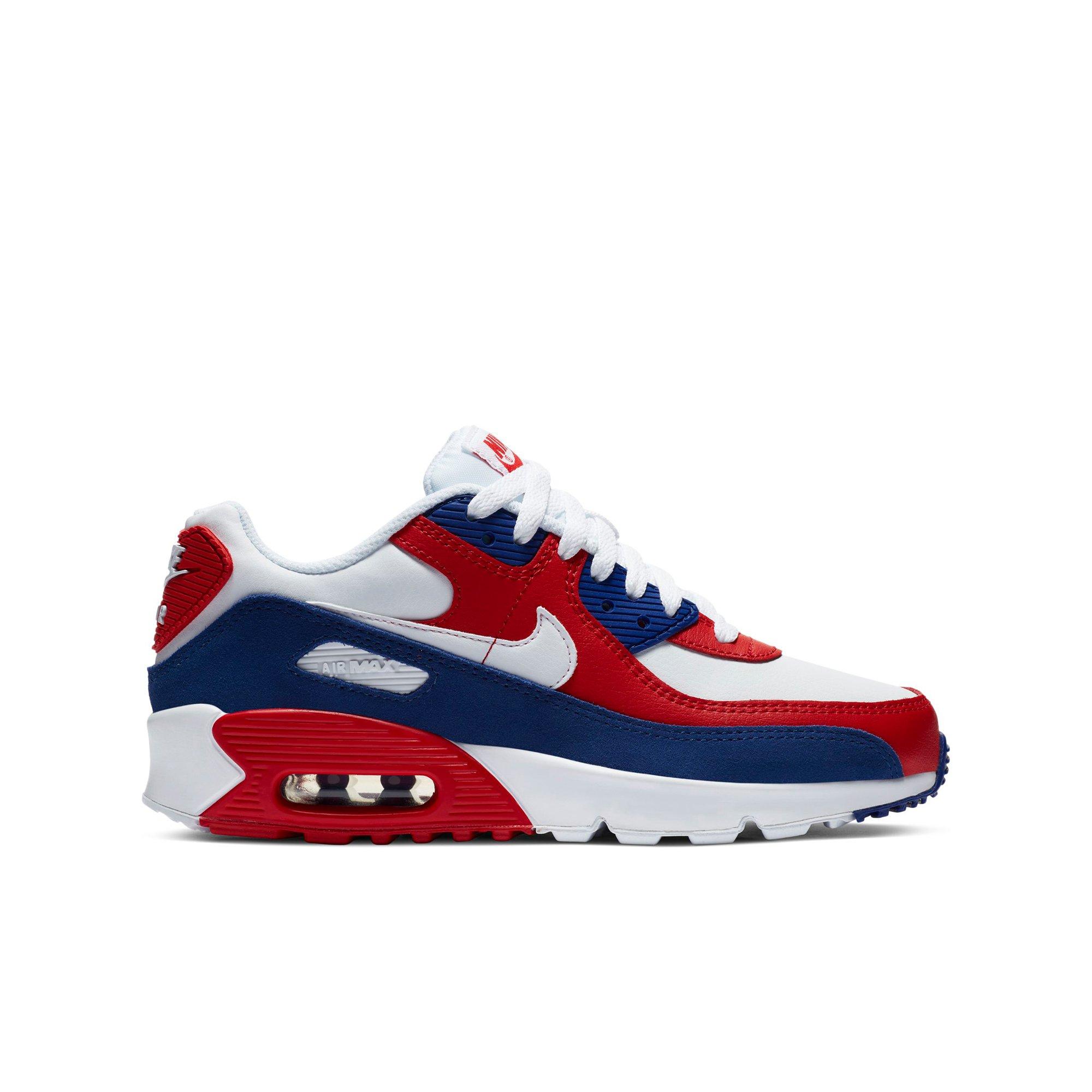 air max 90 blue red white