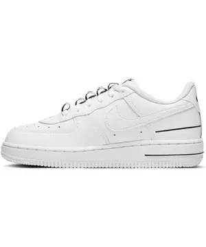Nike Air Force 1 LV8 3 White/Black Preschool Boys' Shoes, Size: 2