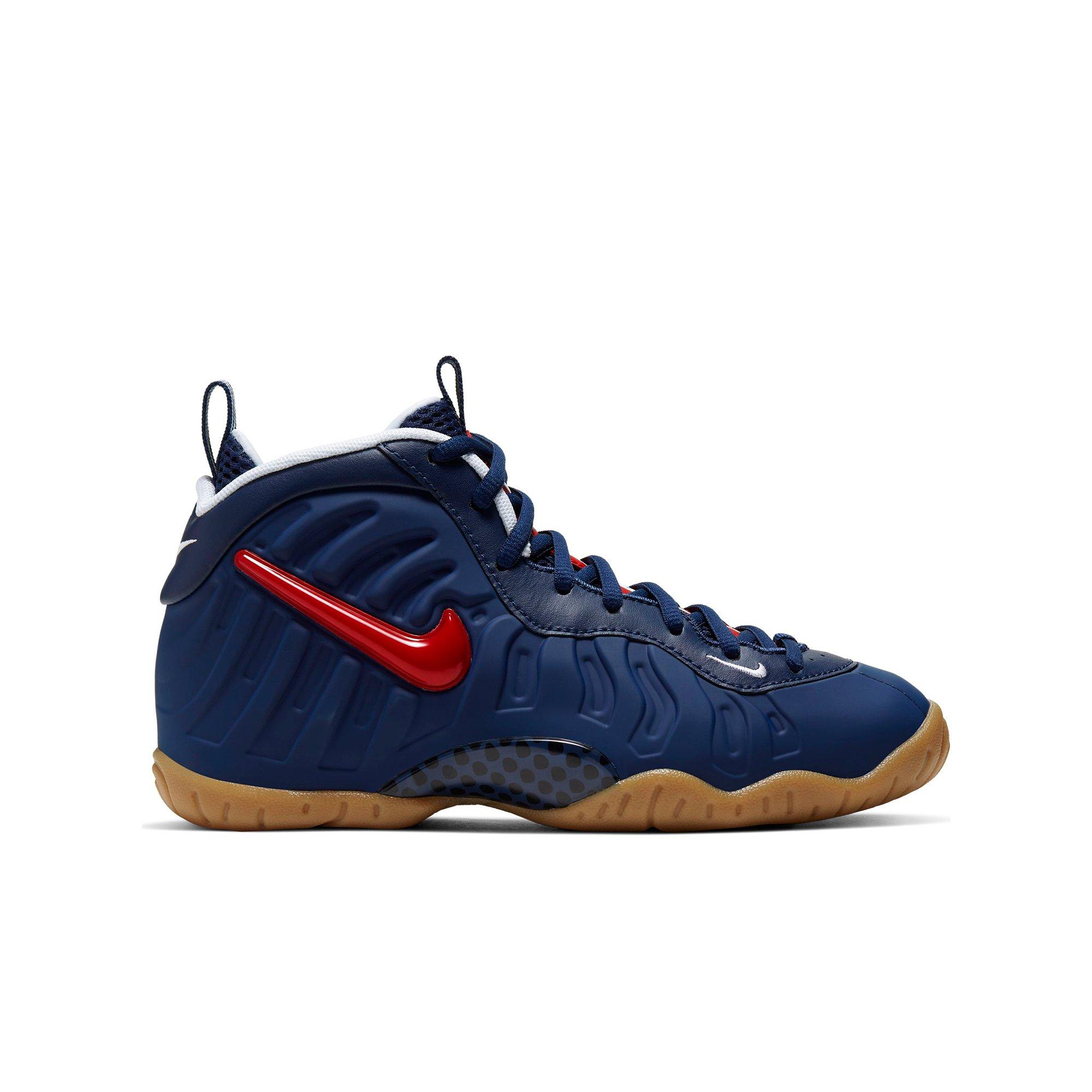 blue and red foamposite