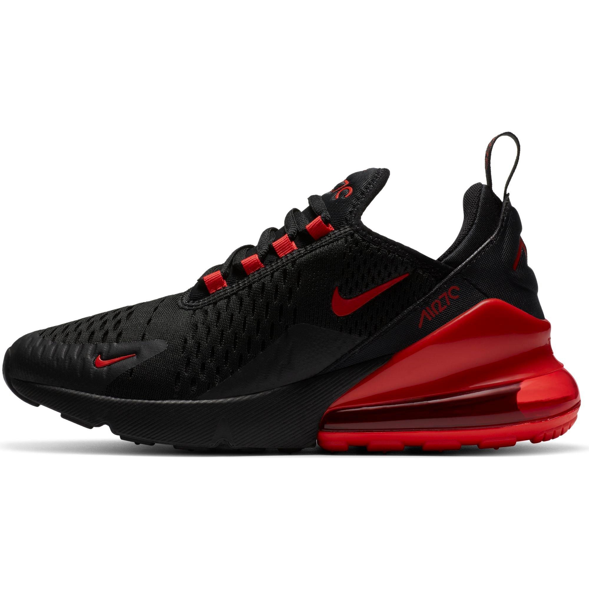 nike air max 270 mens black red