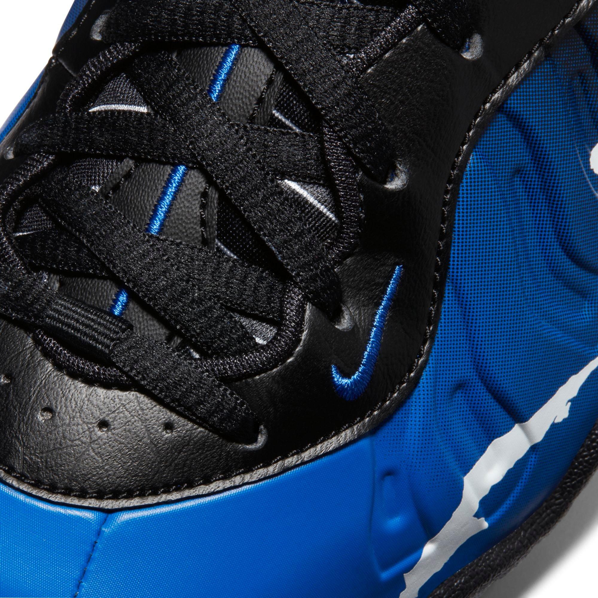 nike little posite one black game royal white