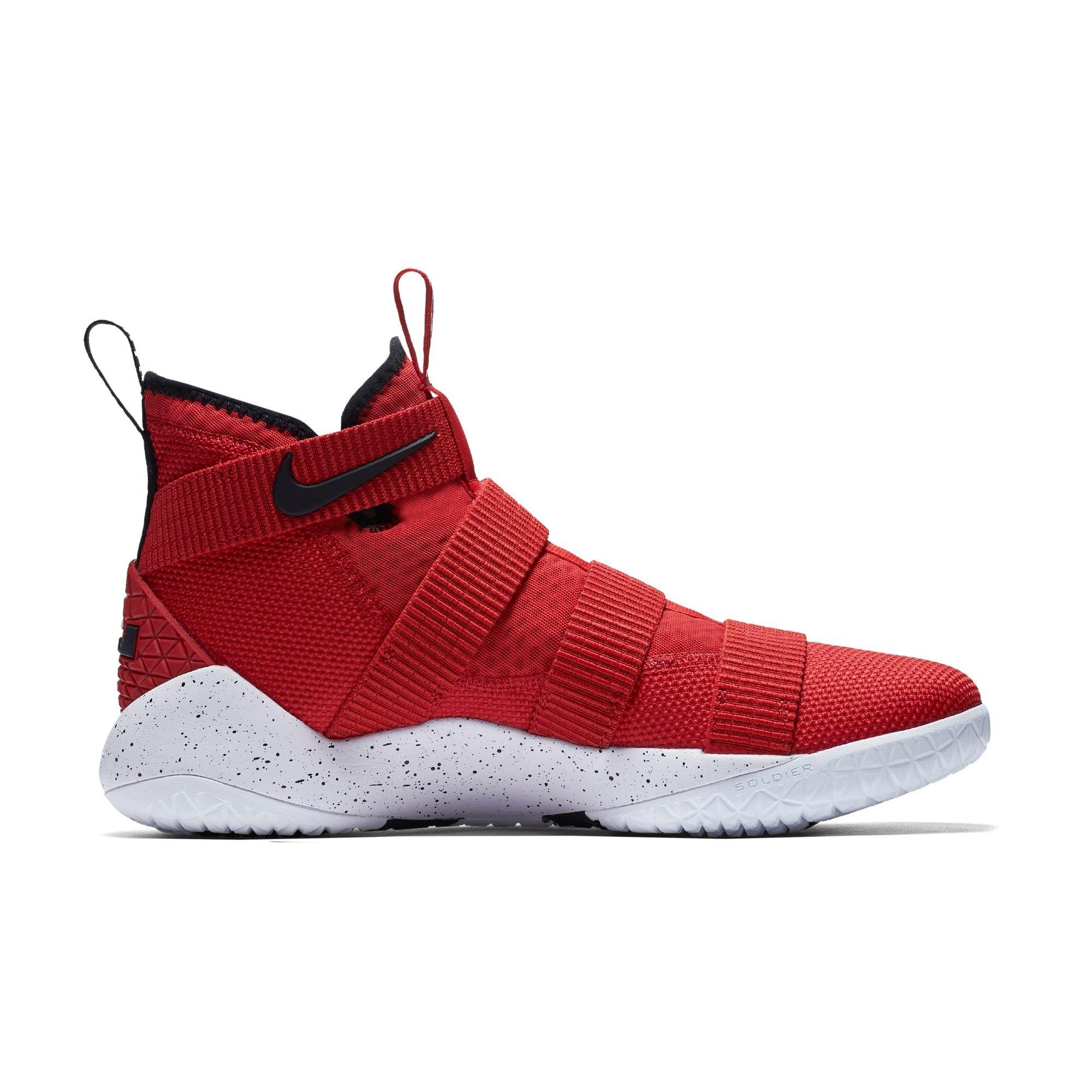 lebron soldier 11 red and white