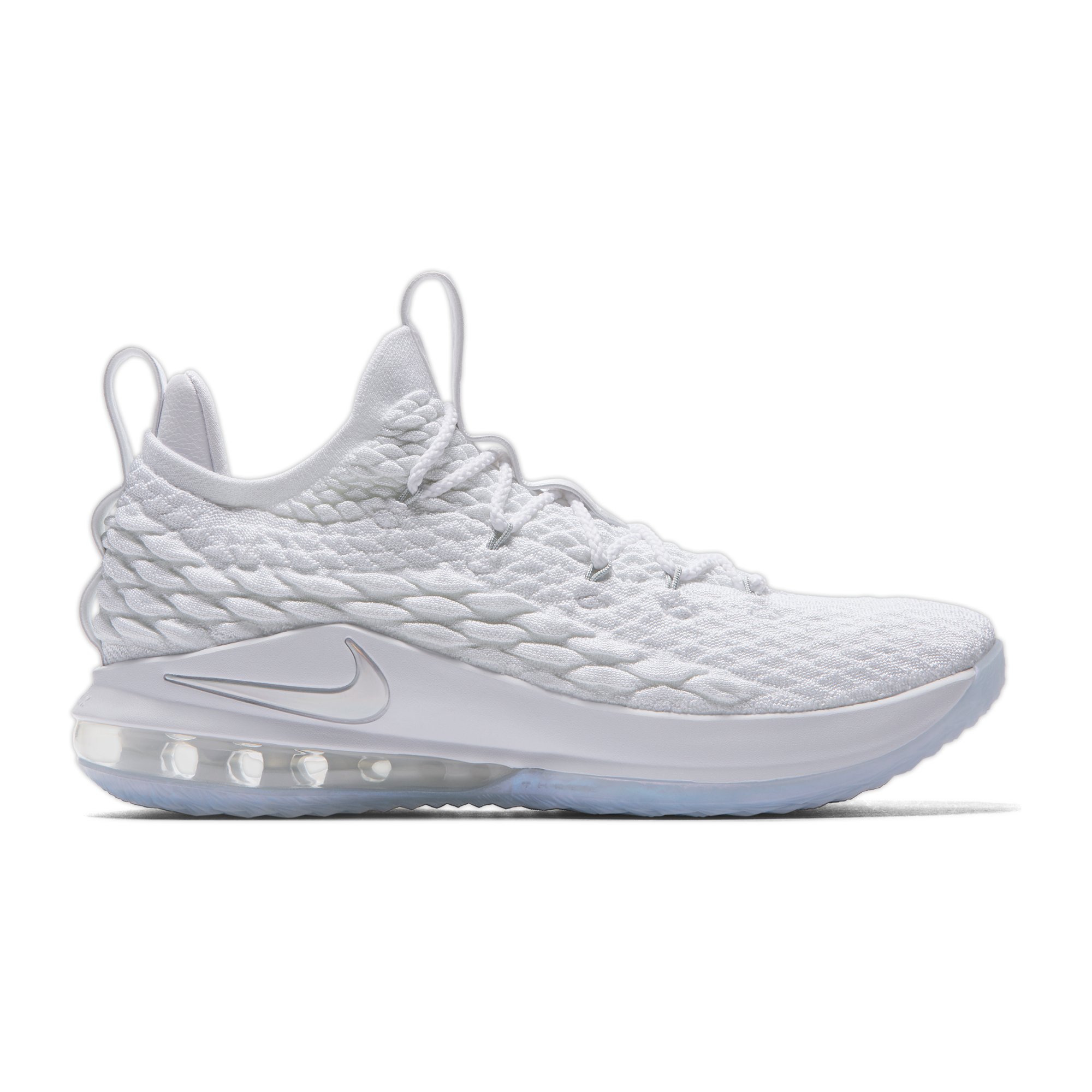 all white lebrons 15