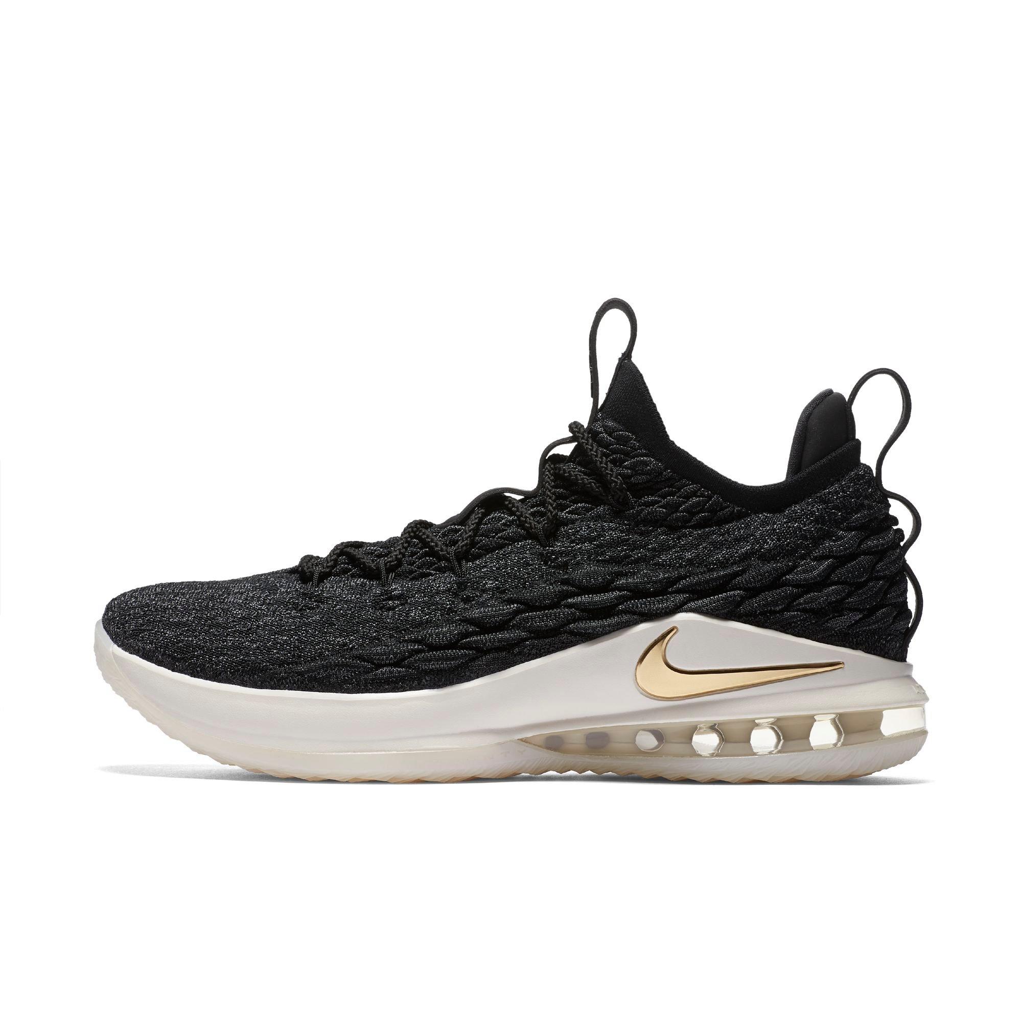 nike lebron 15 low black and gold