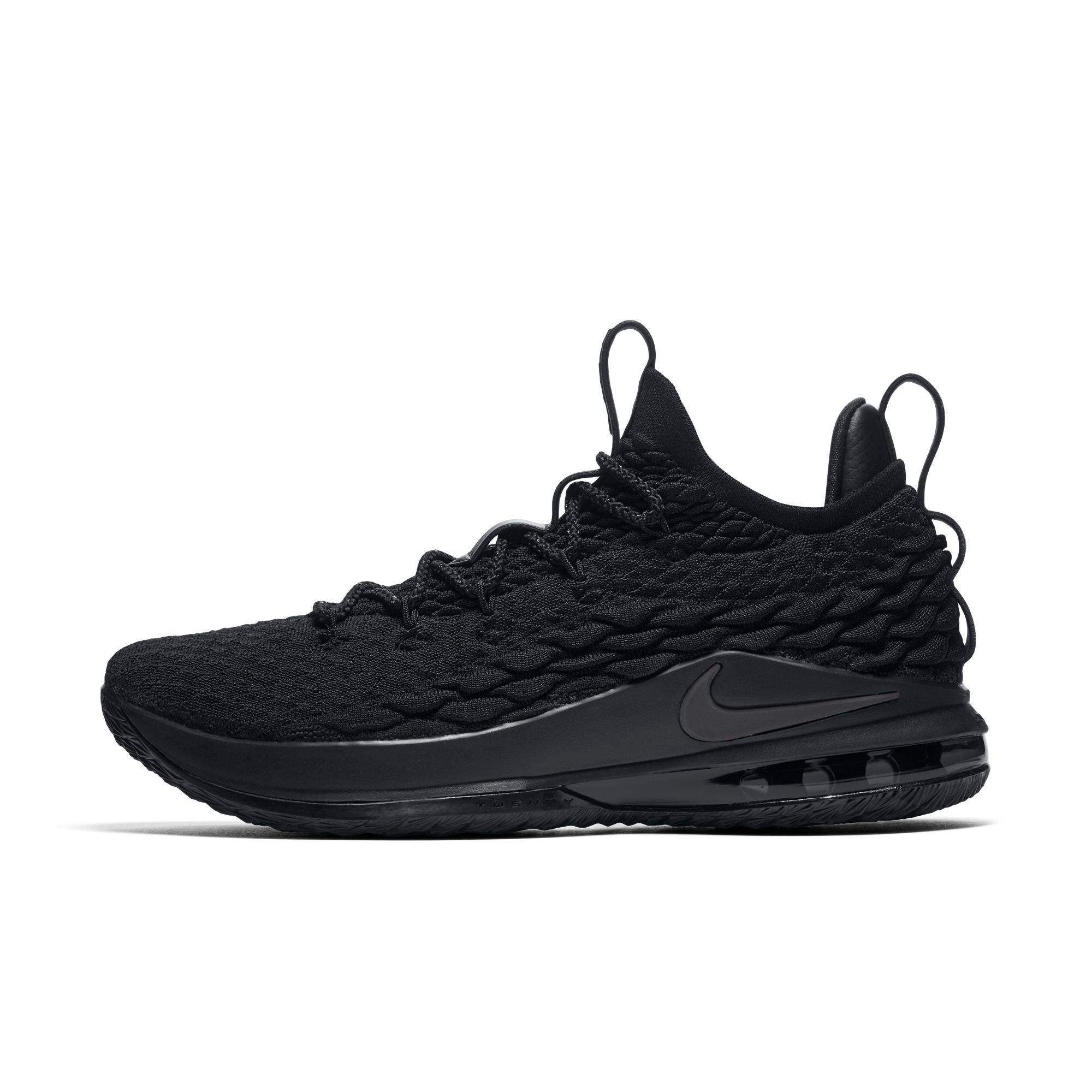 lebron 15 all black low