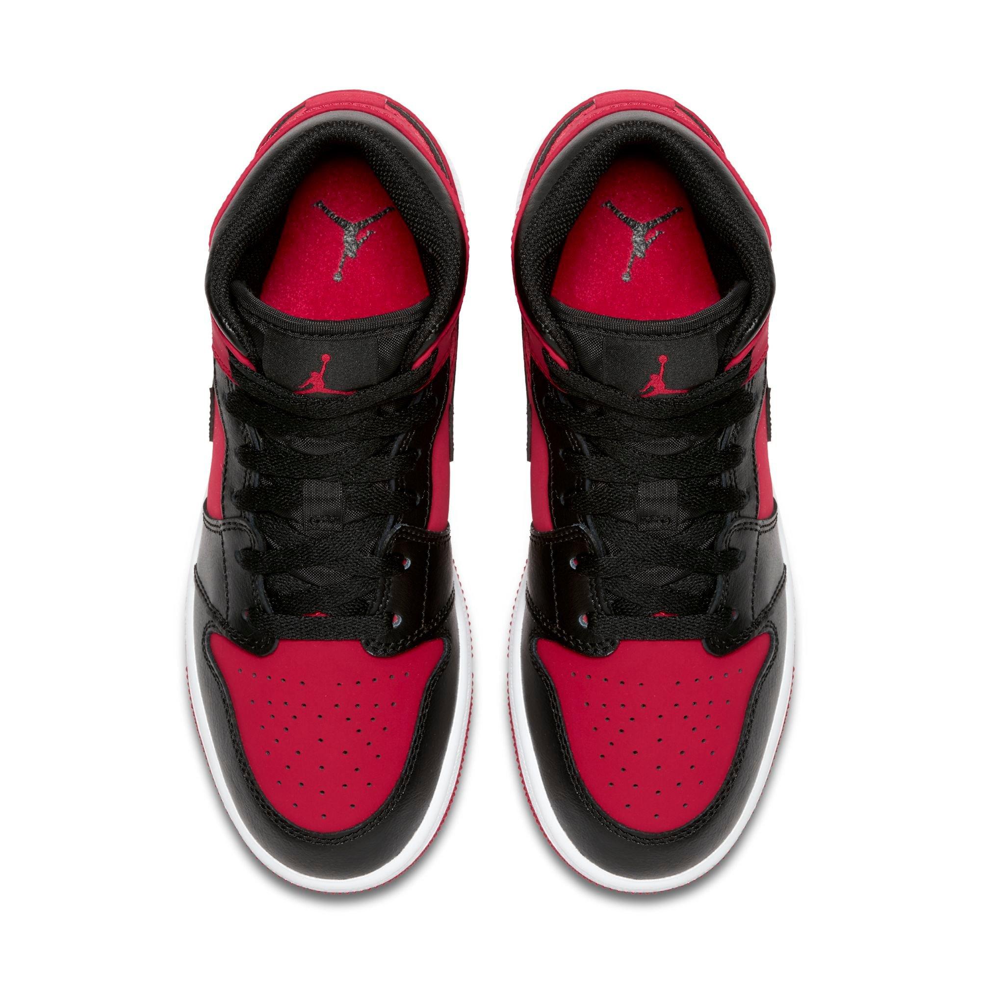 red and black jordans for men