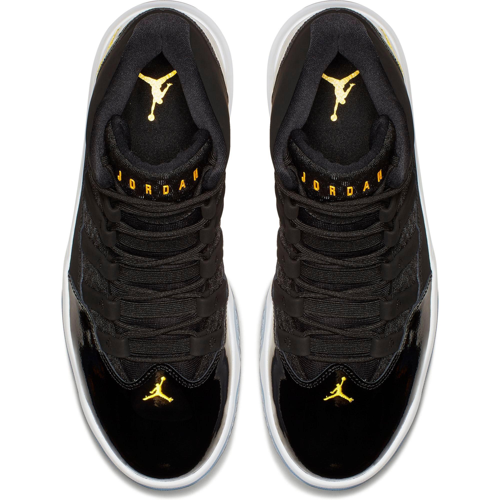 jordan max aura black university gold