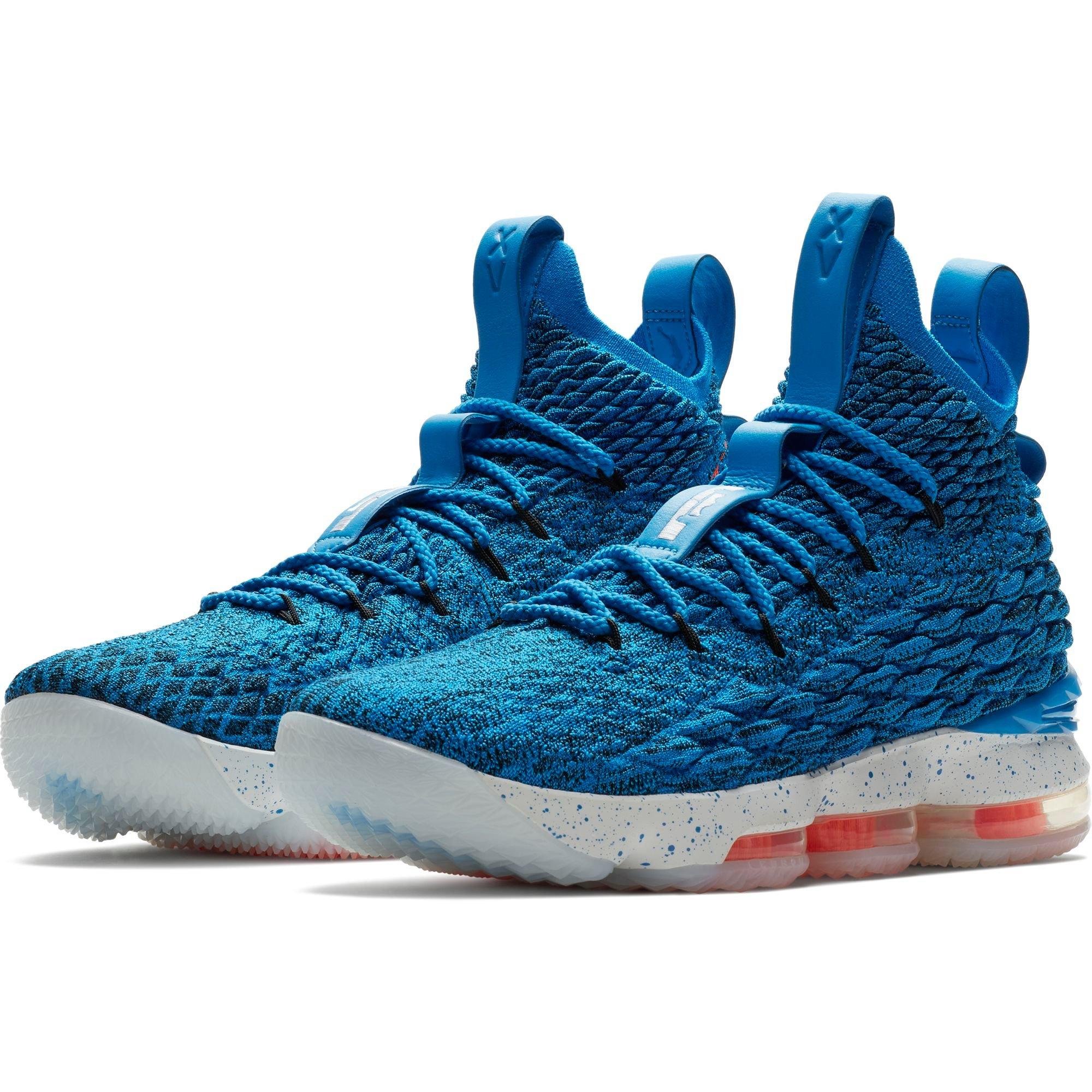lebron 15 blue and white