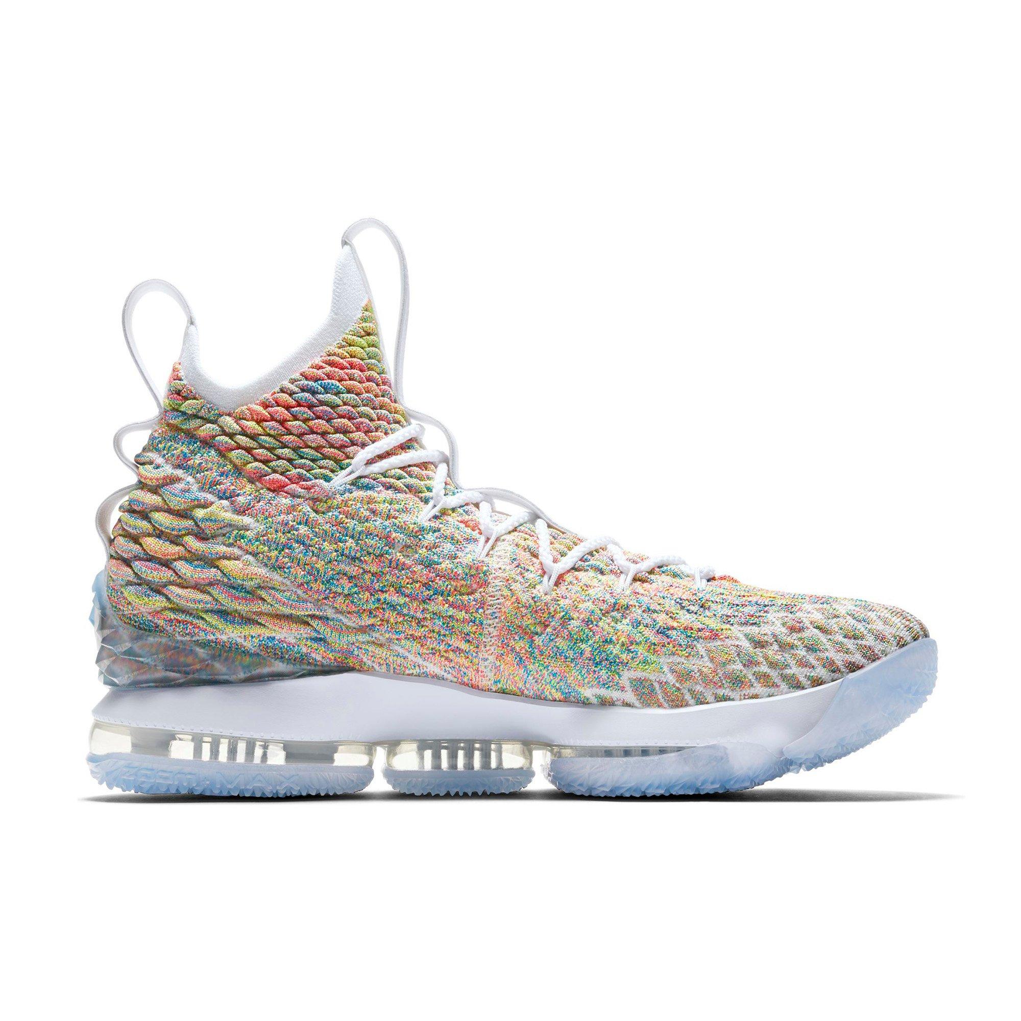 lebron 15 fruity pebbles mens