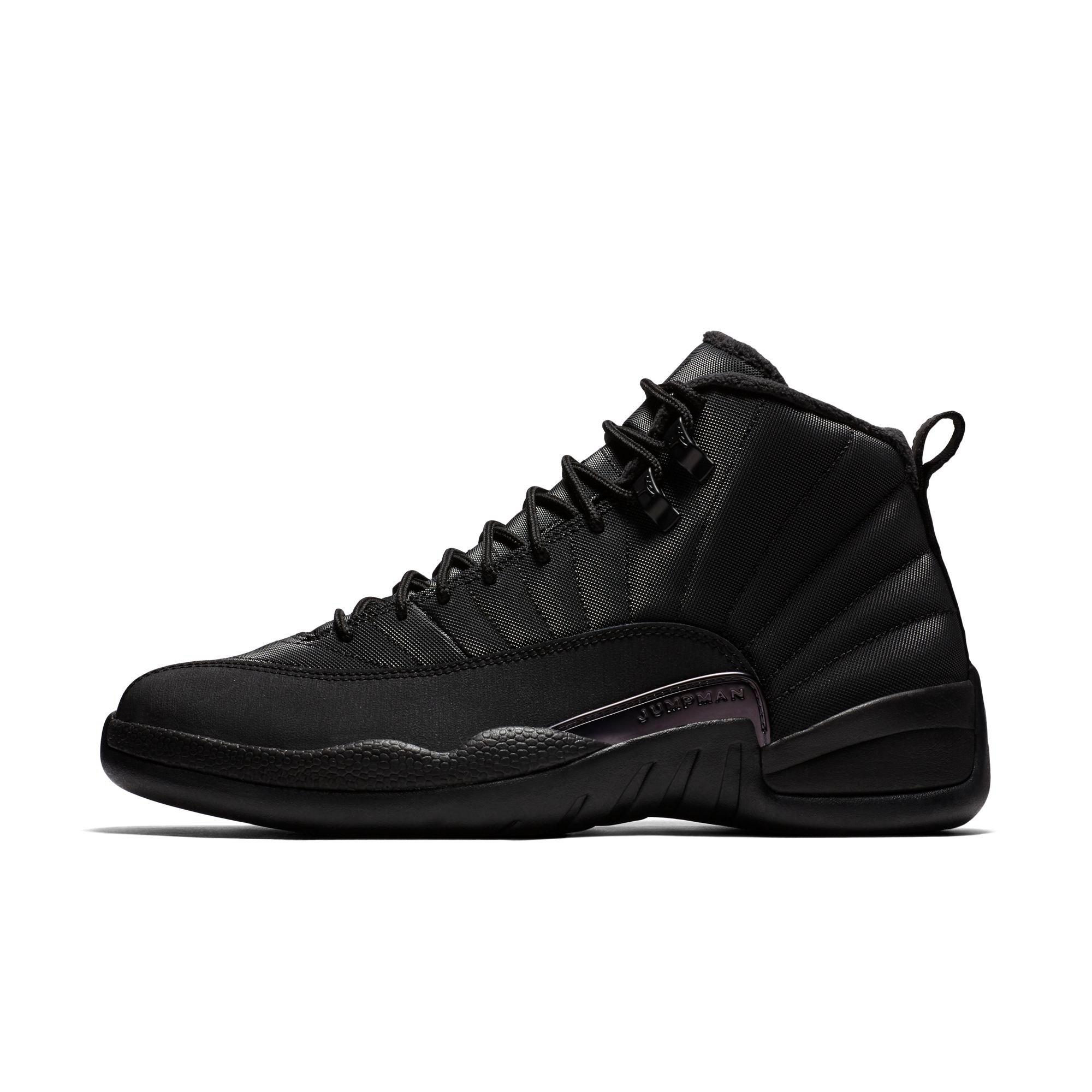 jordan 12 winterized black preschool