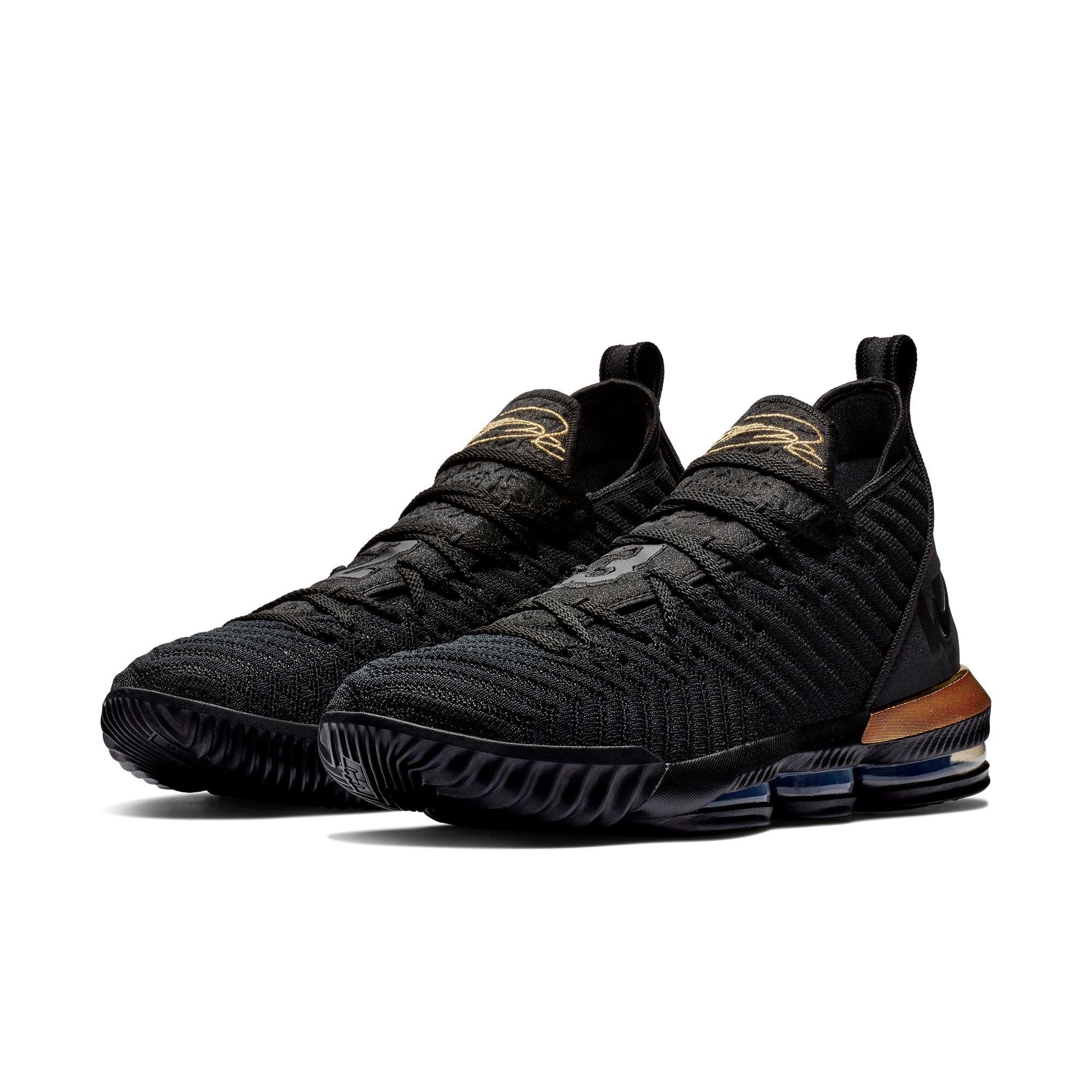 black and gold lebron 16