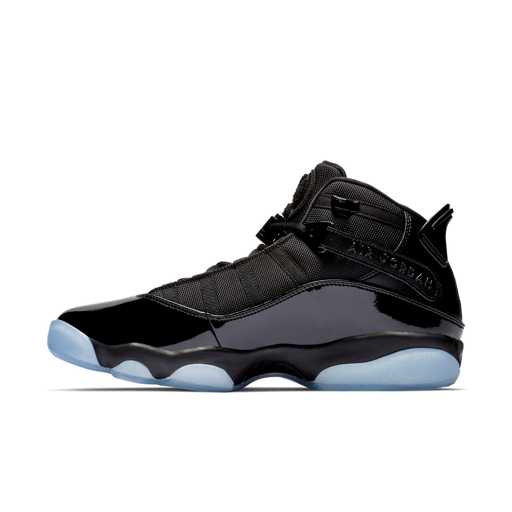 Jordan 6 Rings "Black/White" Men's Basketball Shoe - BLACK Thumbnail View 3
