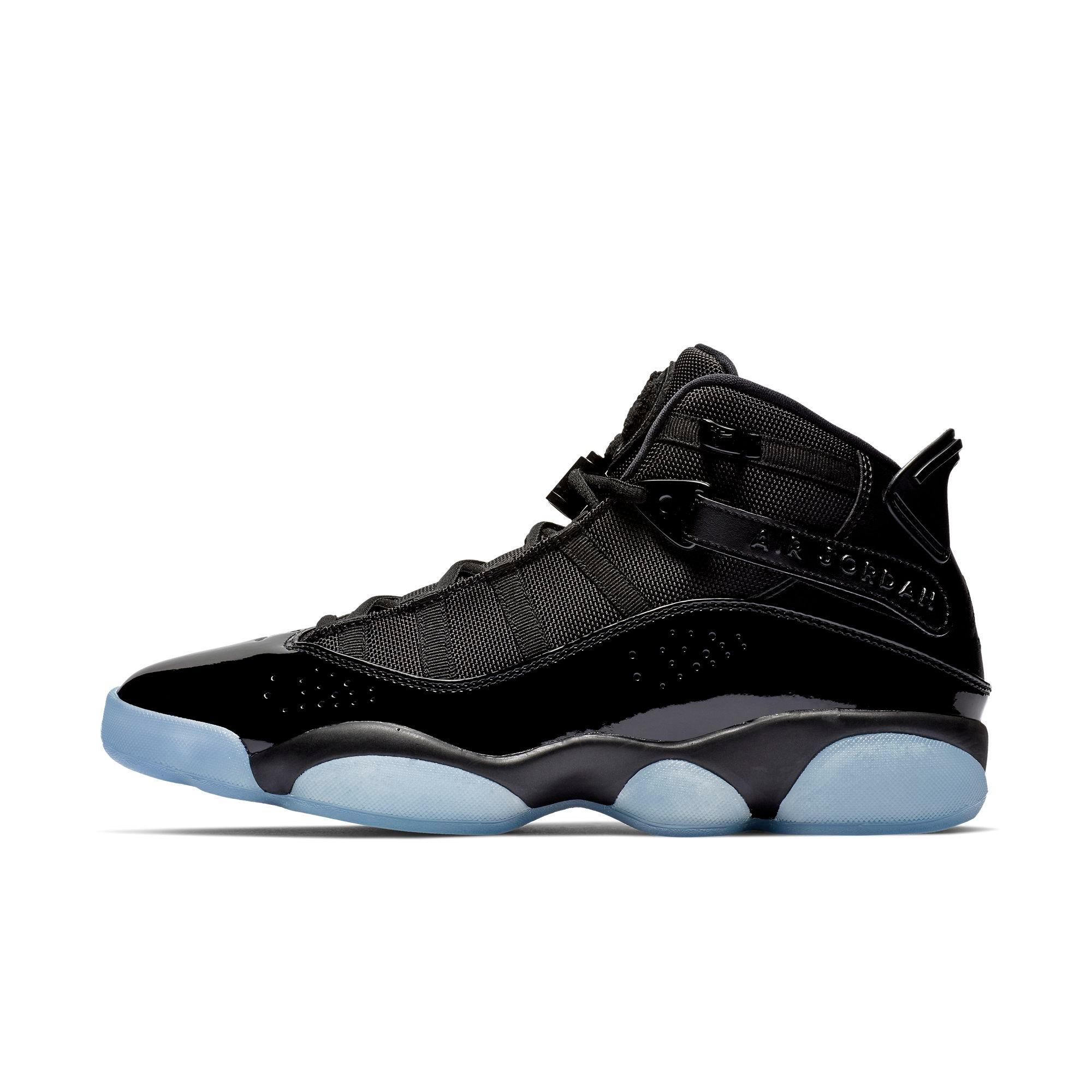 Jordan 6 Rings "Black/White" Men's Basketball Shoe - BLACK Thumbnail View 4
