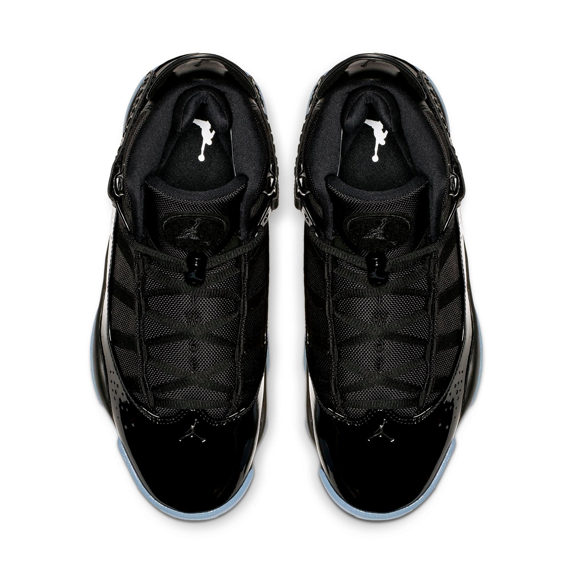 Jordan 6 Rings "Black/White" Men's Basketball Shoe - BLACK Thumbnail View 6