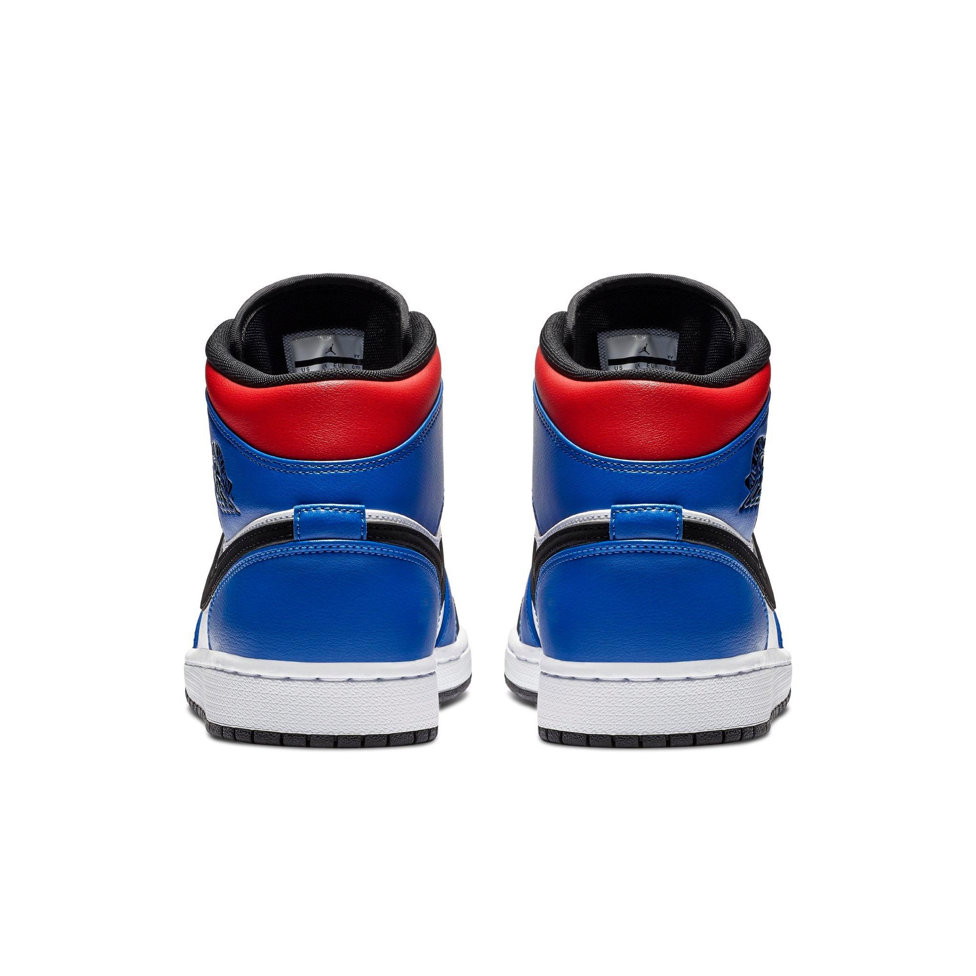 Jordans blue hotsell and red