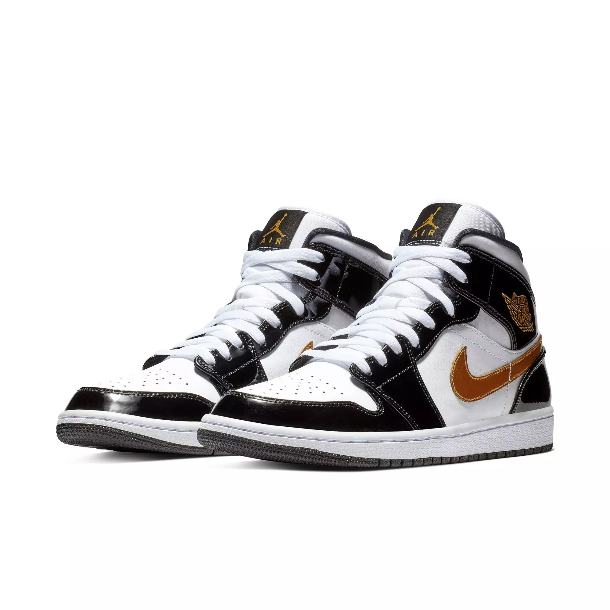 Jordan 1 Mid SE "Black Gold" Men's Shoe - BLACK/METALLIC GOLD/WHITE