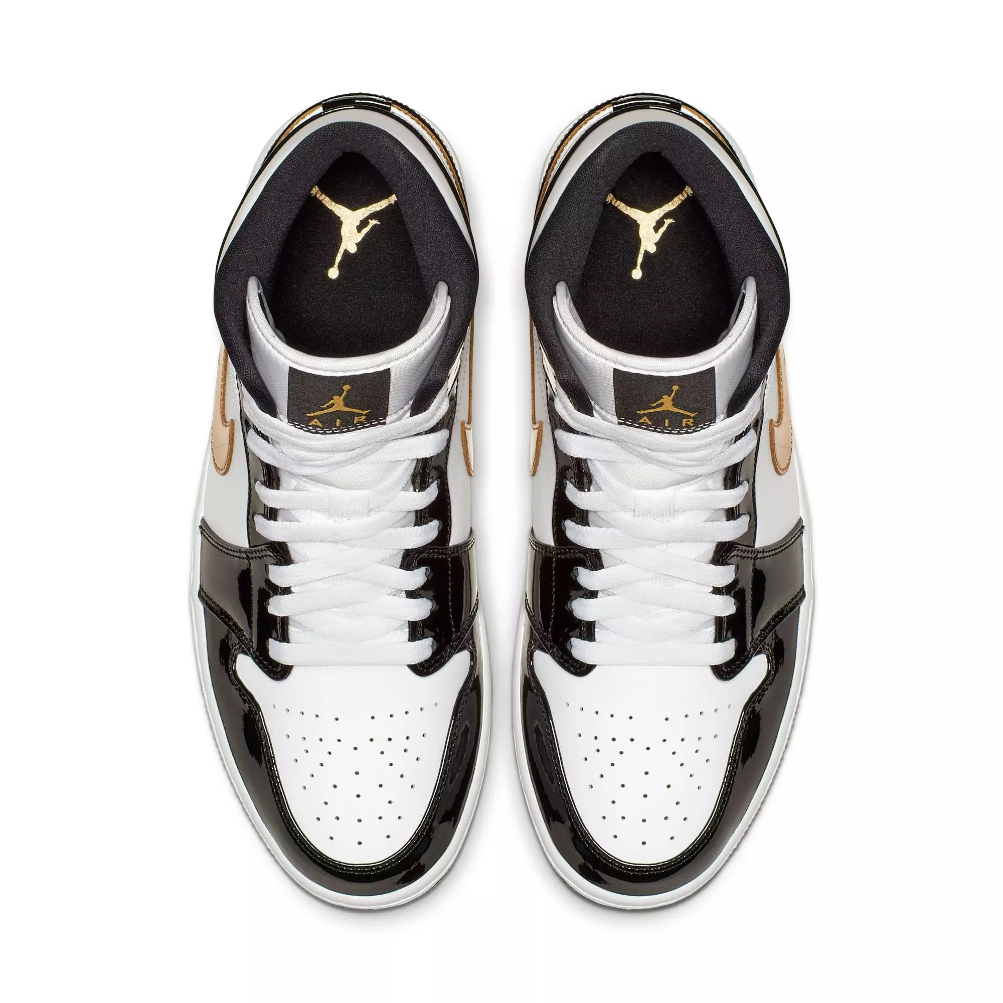 Jordan 1 Mid SE "Black Gold" Men's Shoe - BLACK/METALLIC GOLD/WHITE