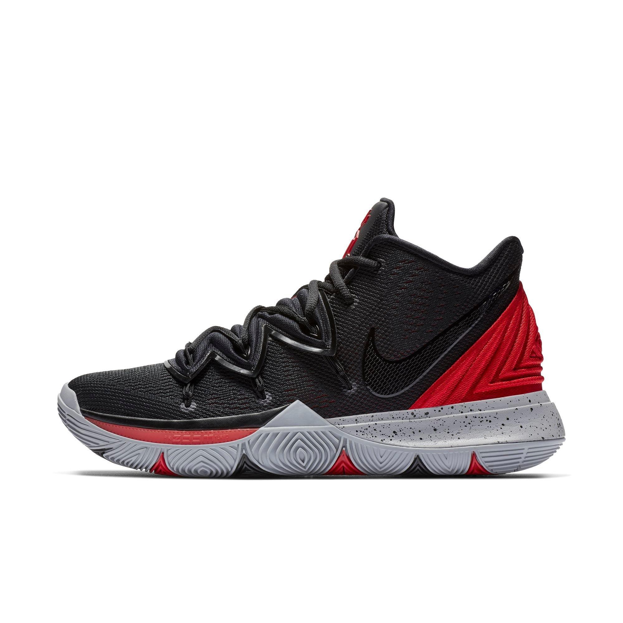 nike kyrie 5 red and black