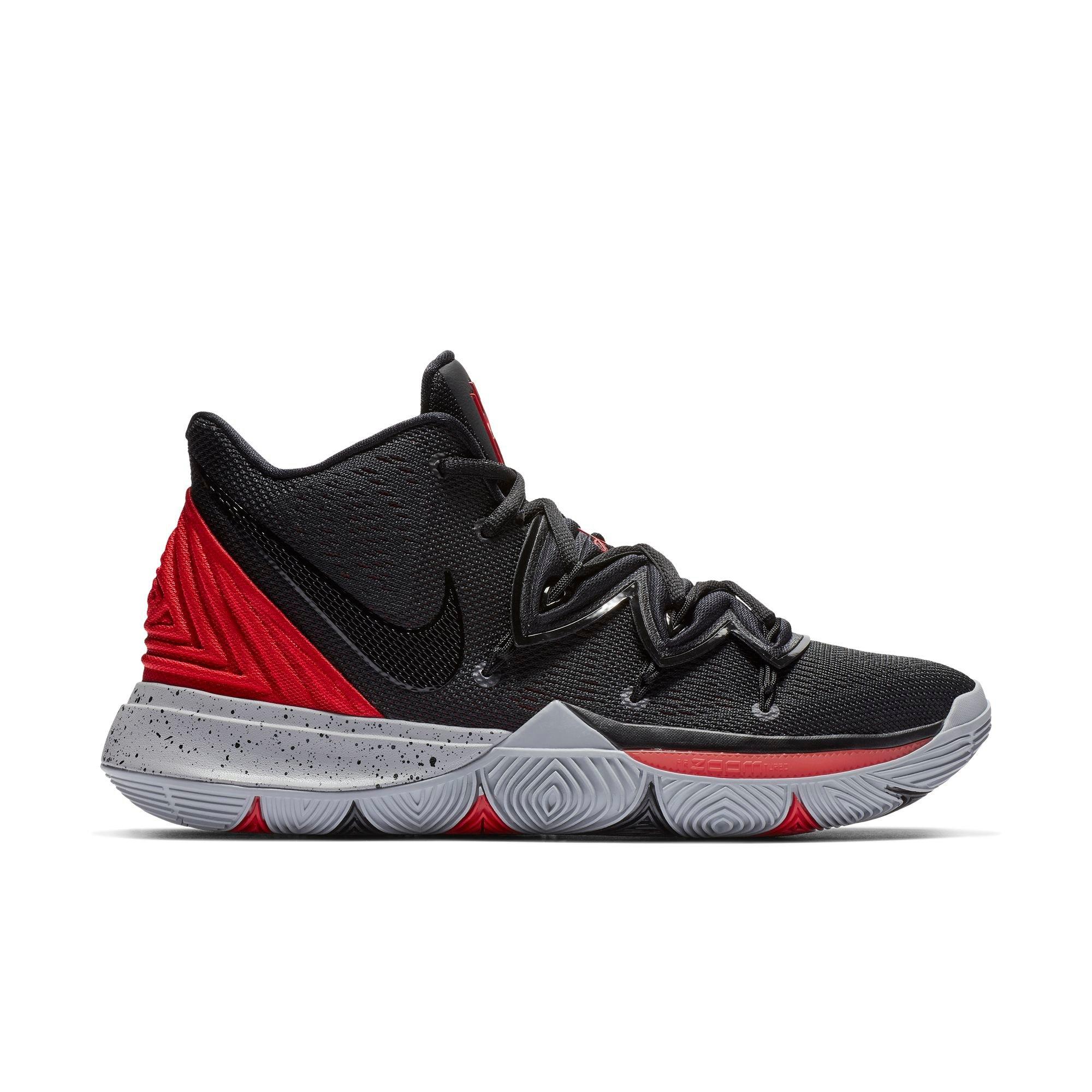 black and red kyrie 5