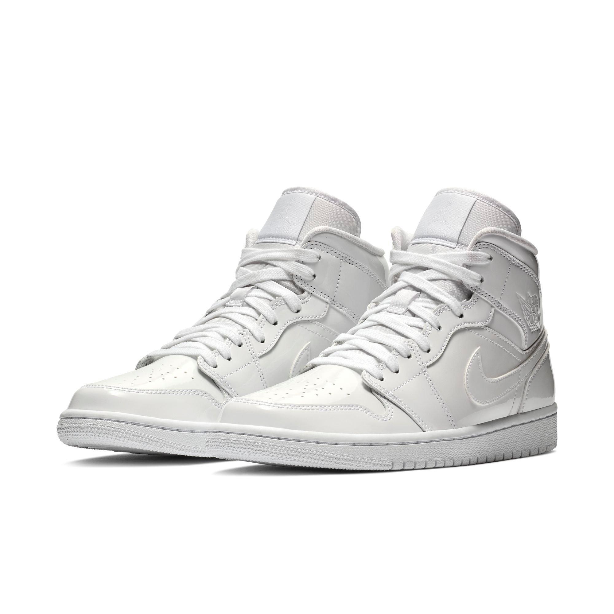 white high top jordans womens