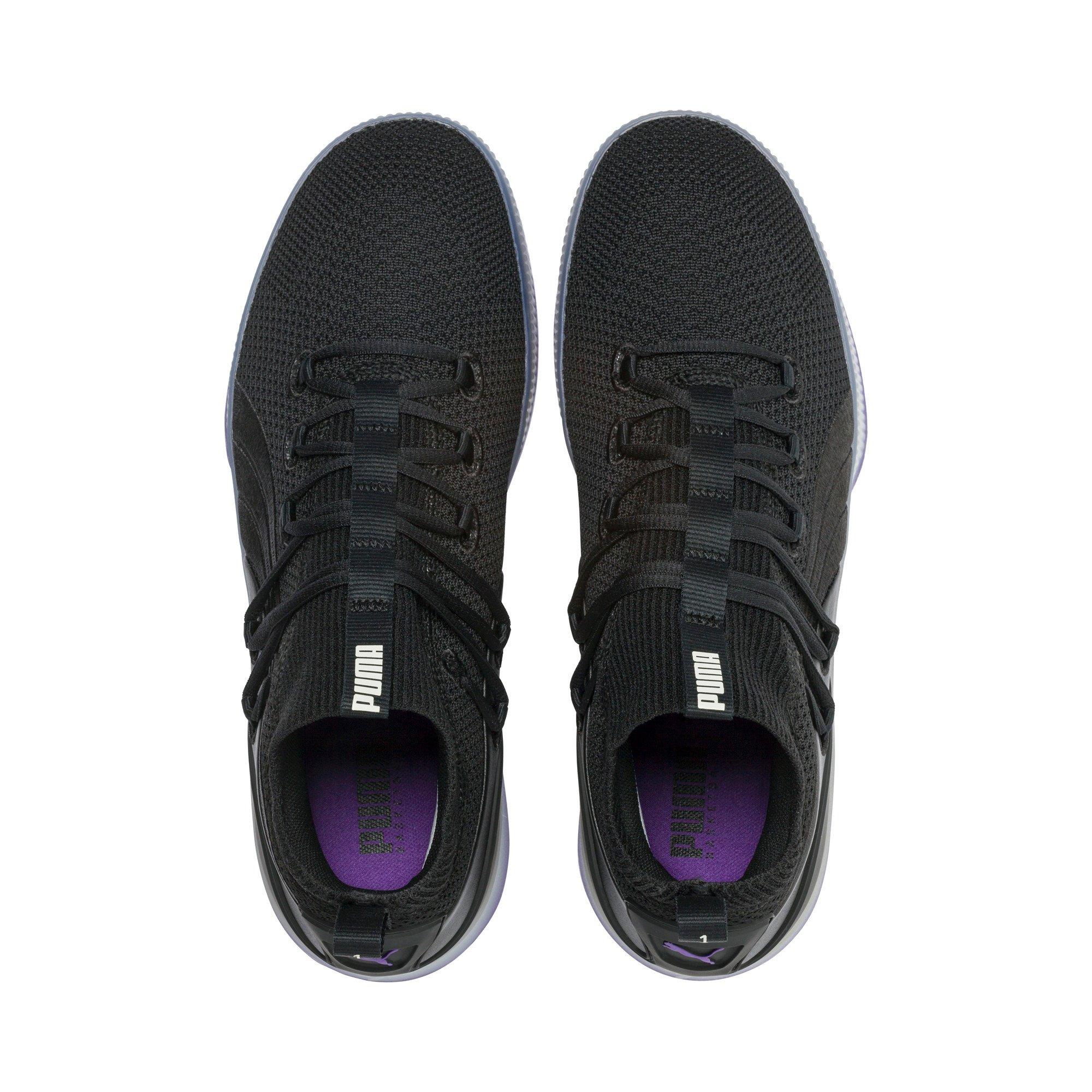 puma clyde court black purple