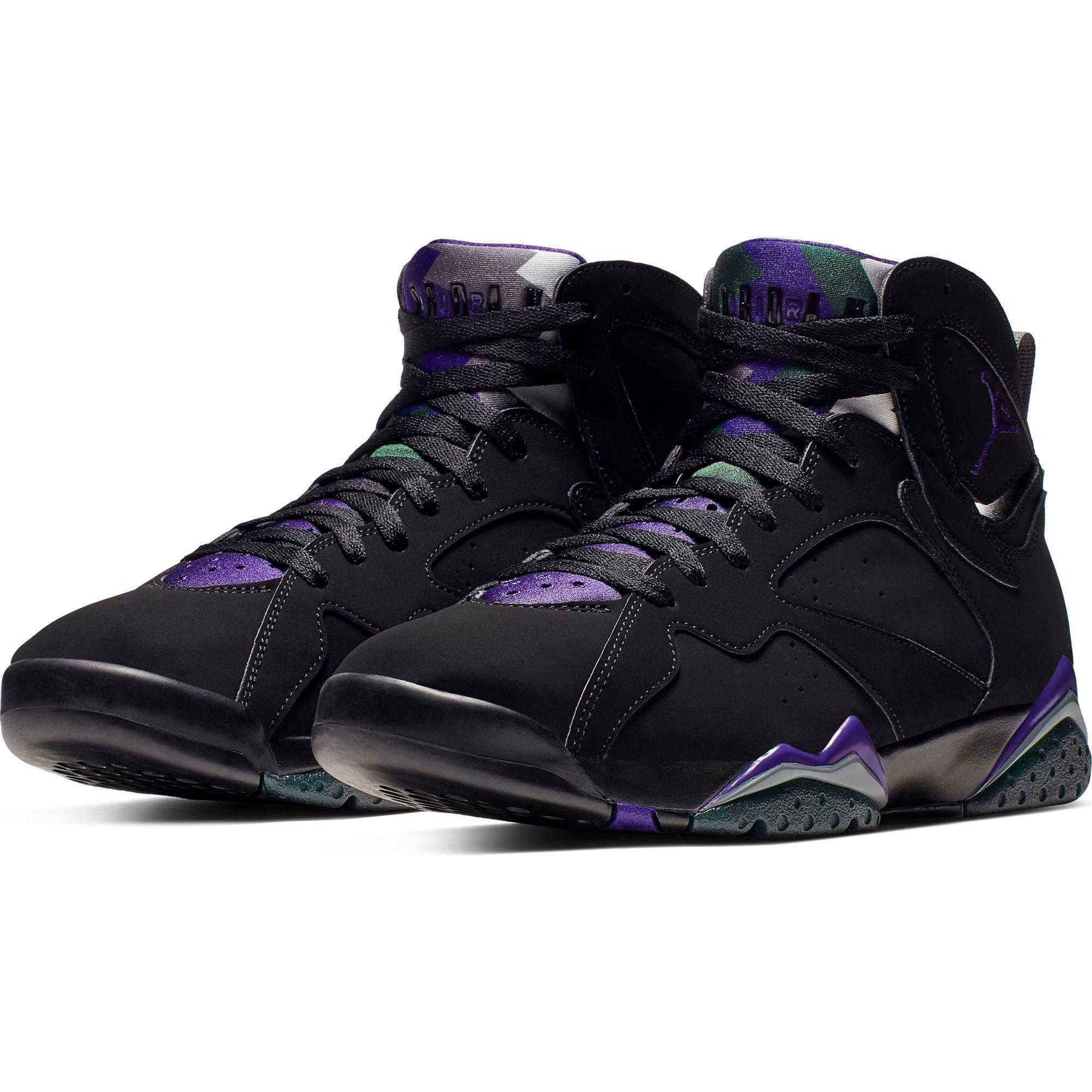 jordan shoes black and purple