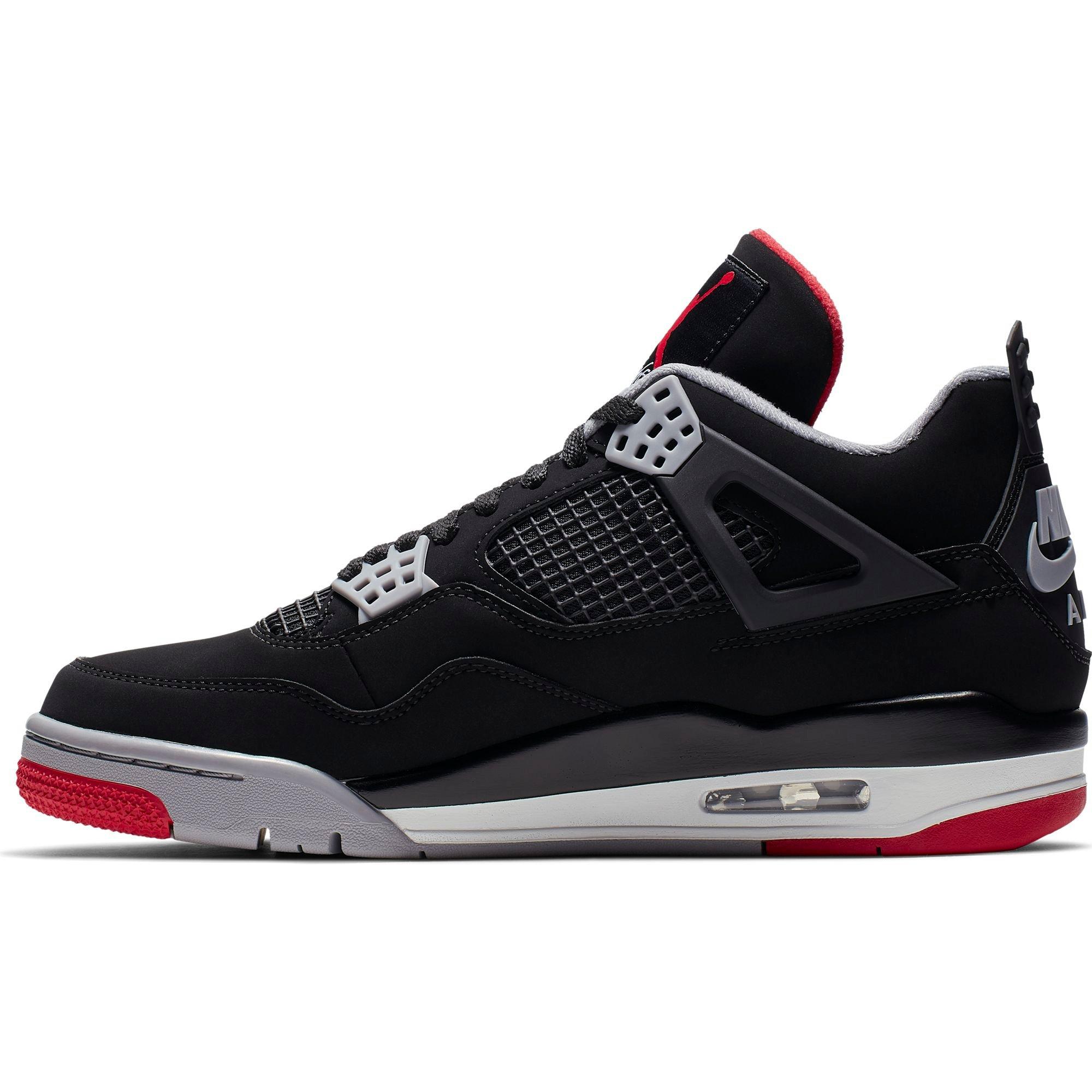 red black and gray jordan 4s