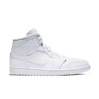 Jordan 1 Mid "White" Men's Shoe - WHITE