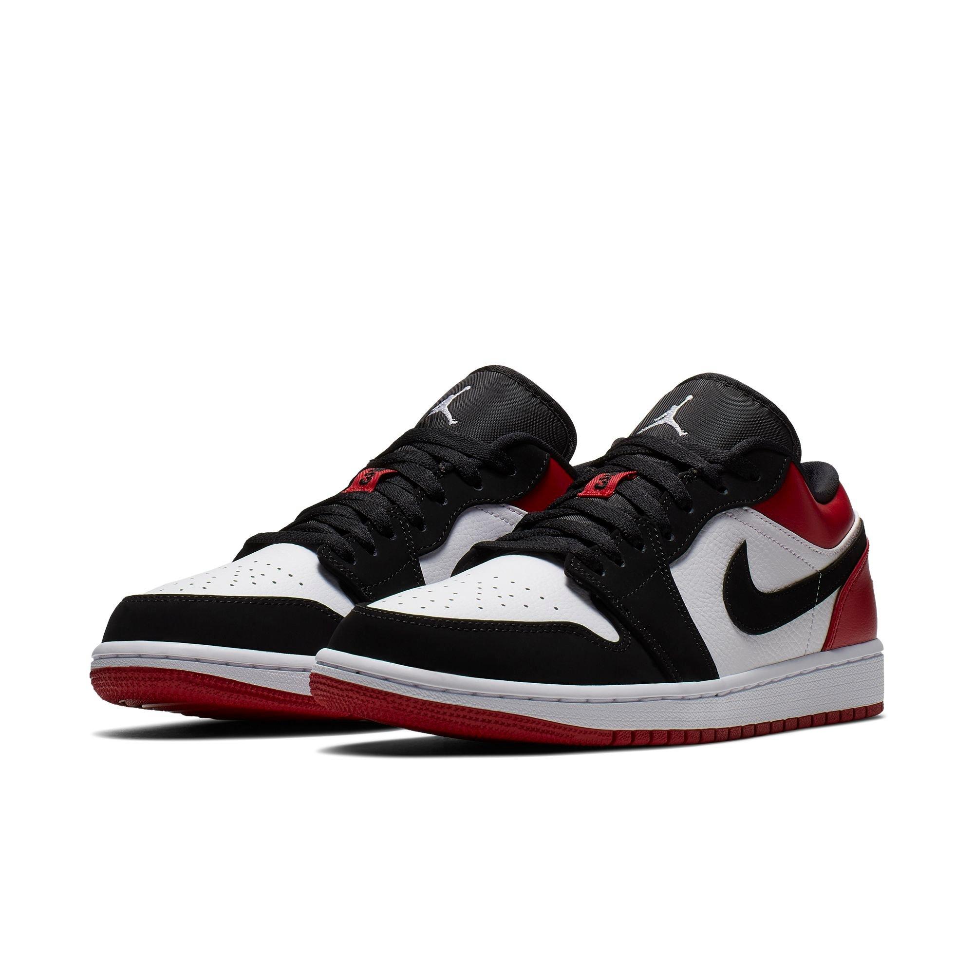 Jordan 1 Low White Black Red Men S Shoe Hibbett City Gear