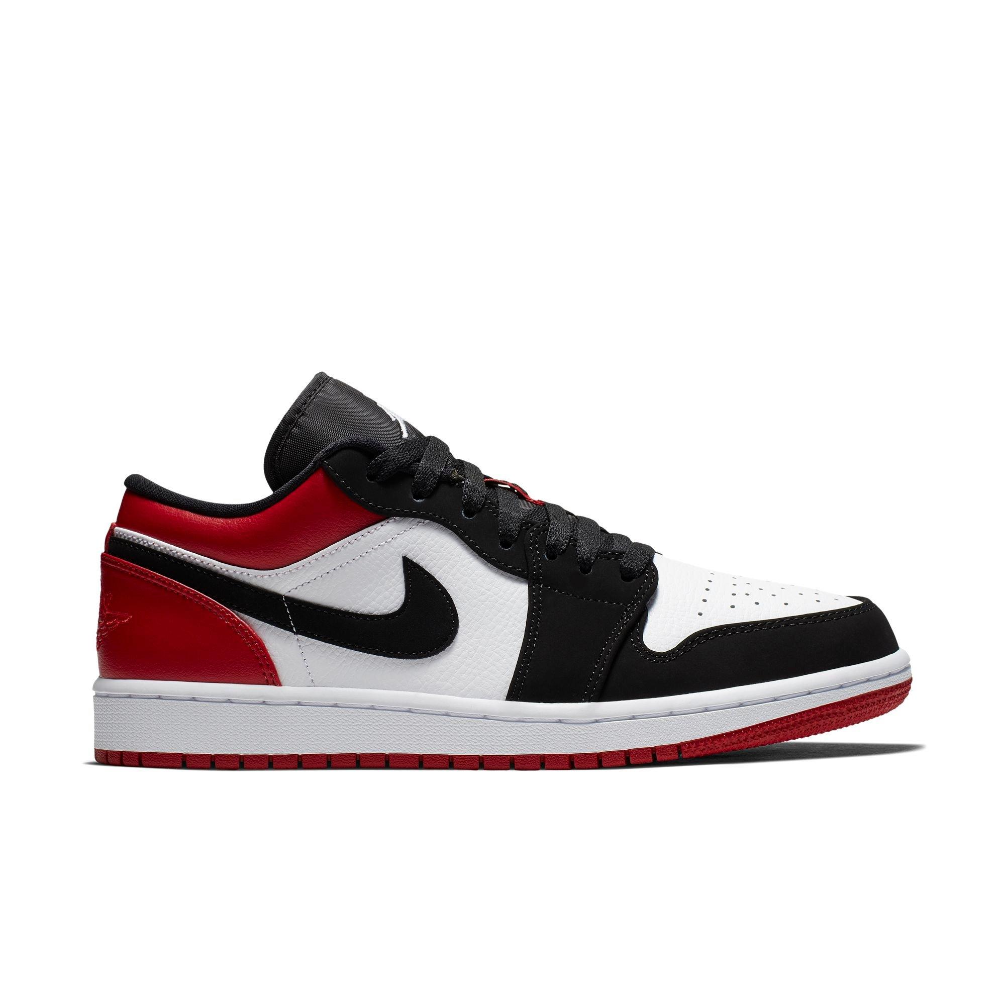 Jordan 1 Low White Black Red Men S Shoe Hibbett City Gear