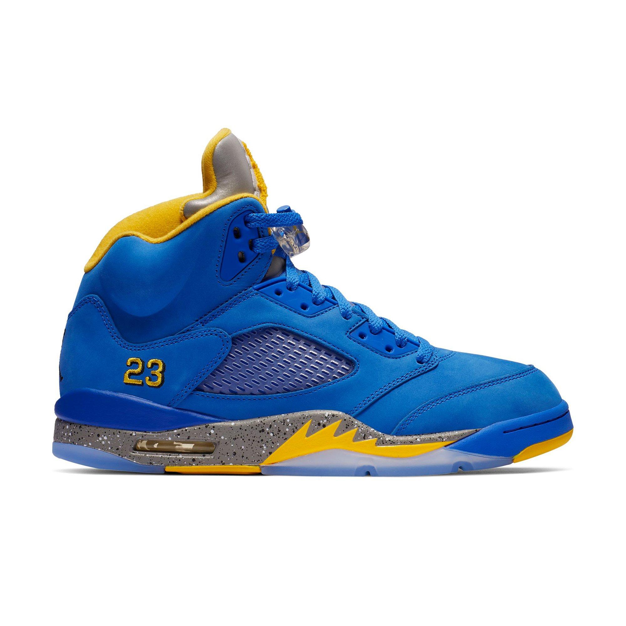 jordan 5 retro blue yellow