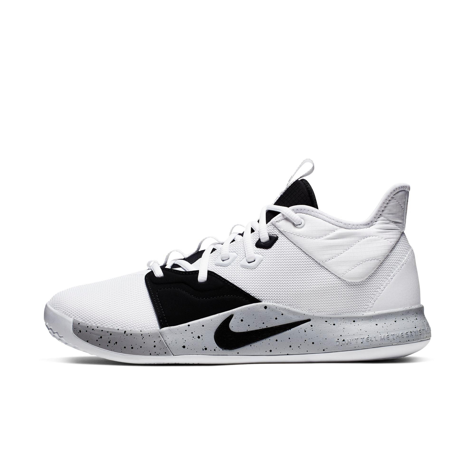 nike pg3 black and white