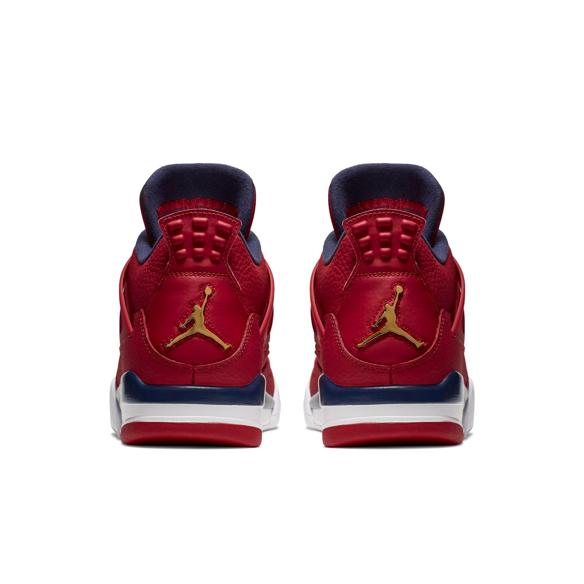 jordan 4 retro fiba gym red men's shoe