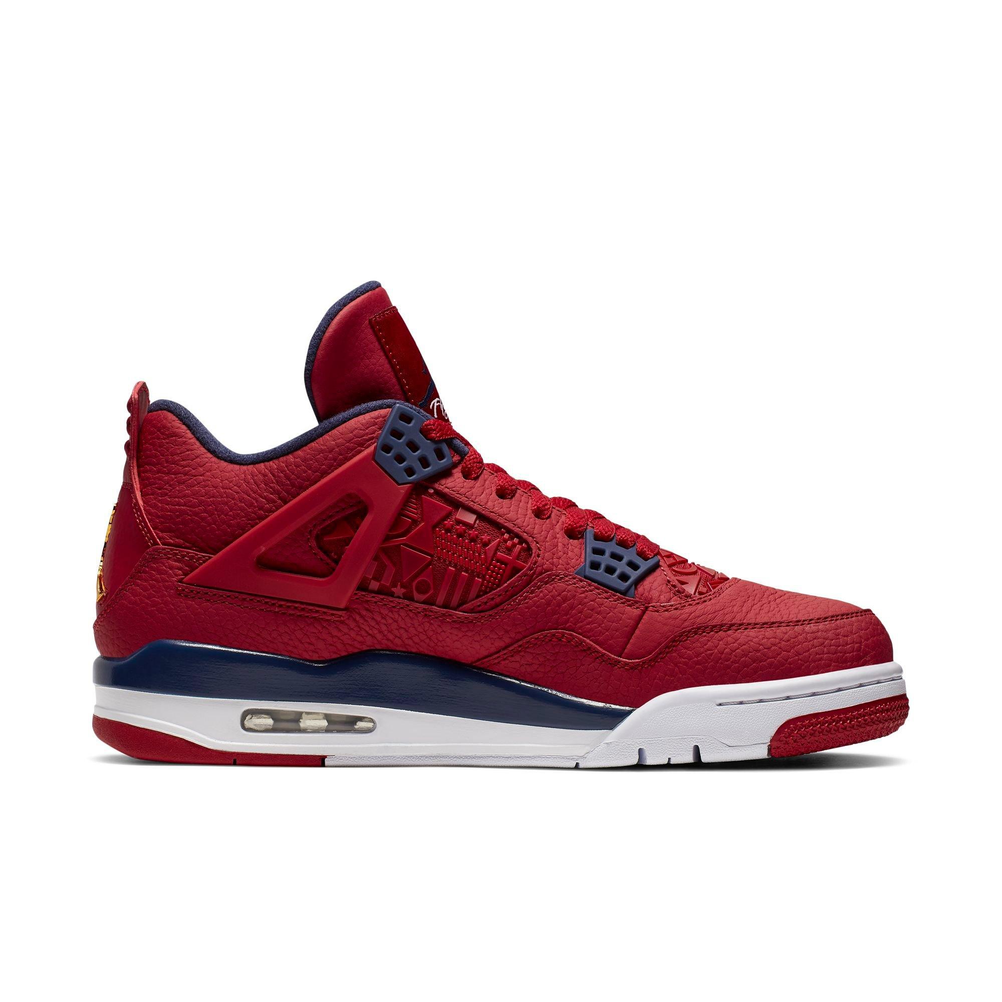 jordan 4 retro fiba gym red men's shoe