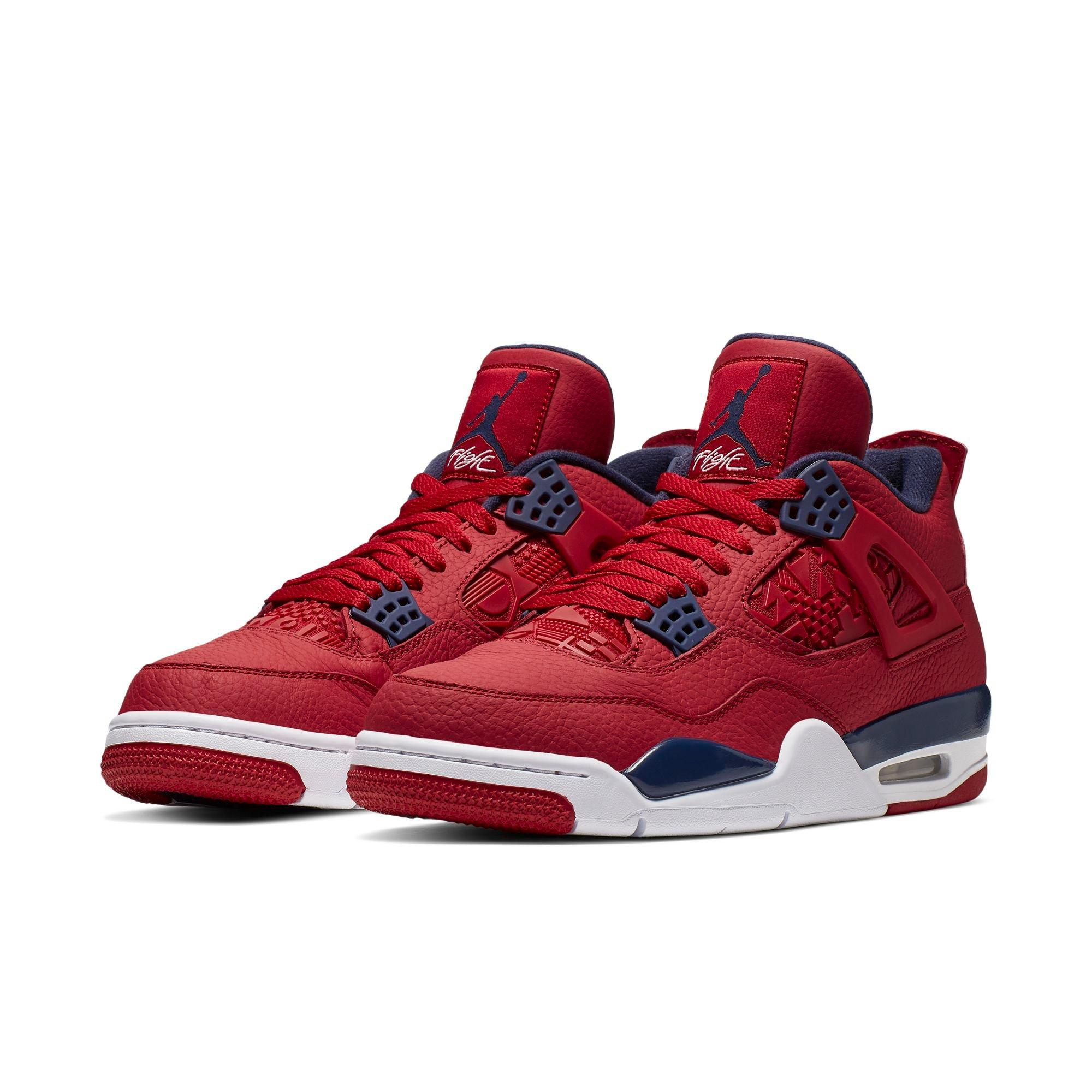 jordan 4 retro fiba gym red men's shoe