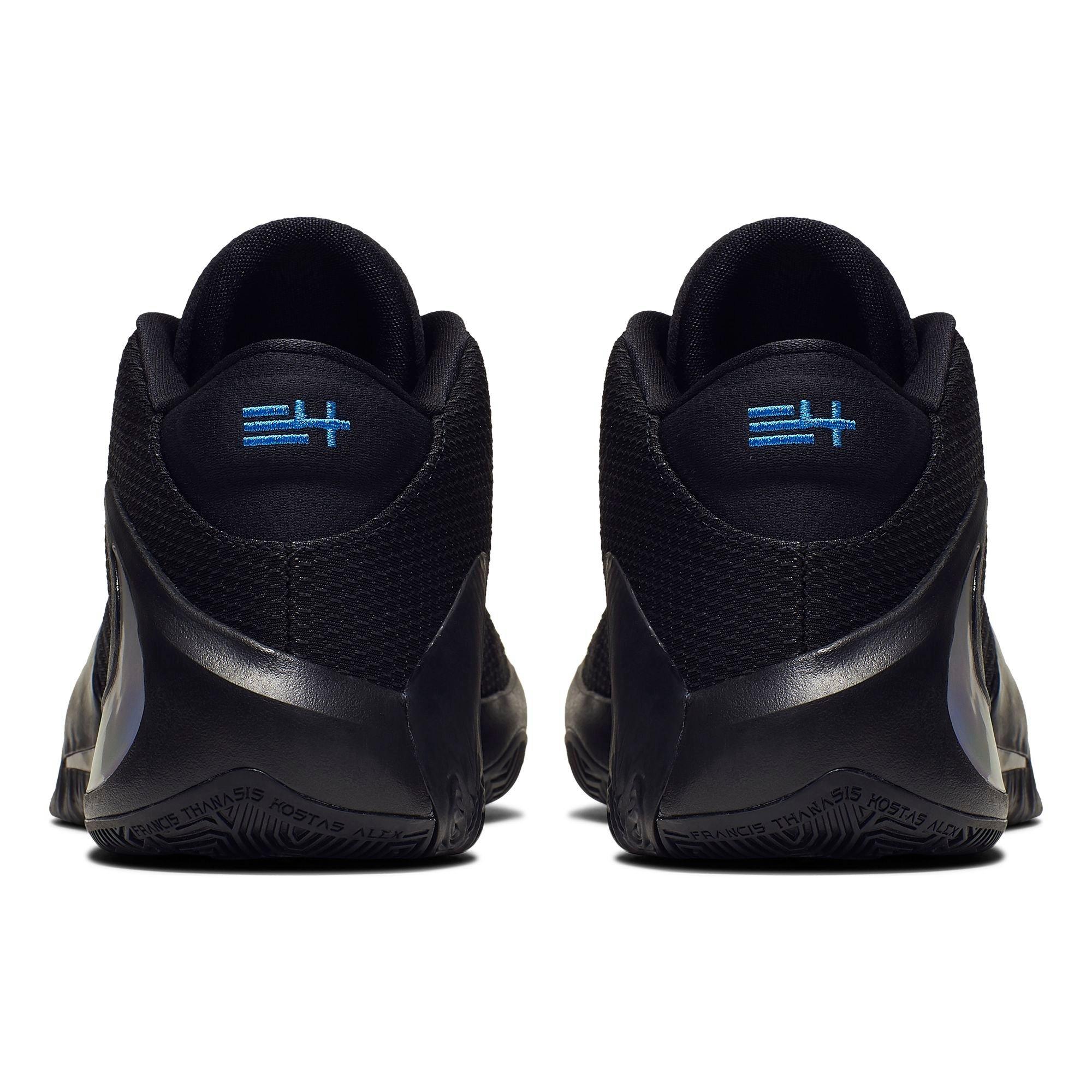 Nike Zoom Freak 1 "Black/Multicolor/Photo Blue" Men's Basketball Shoe - BLACK/WHITE Thumbnail View 5