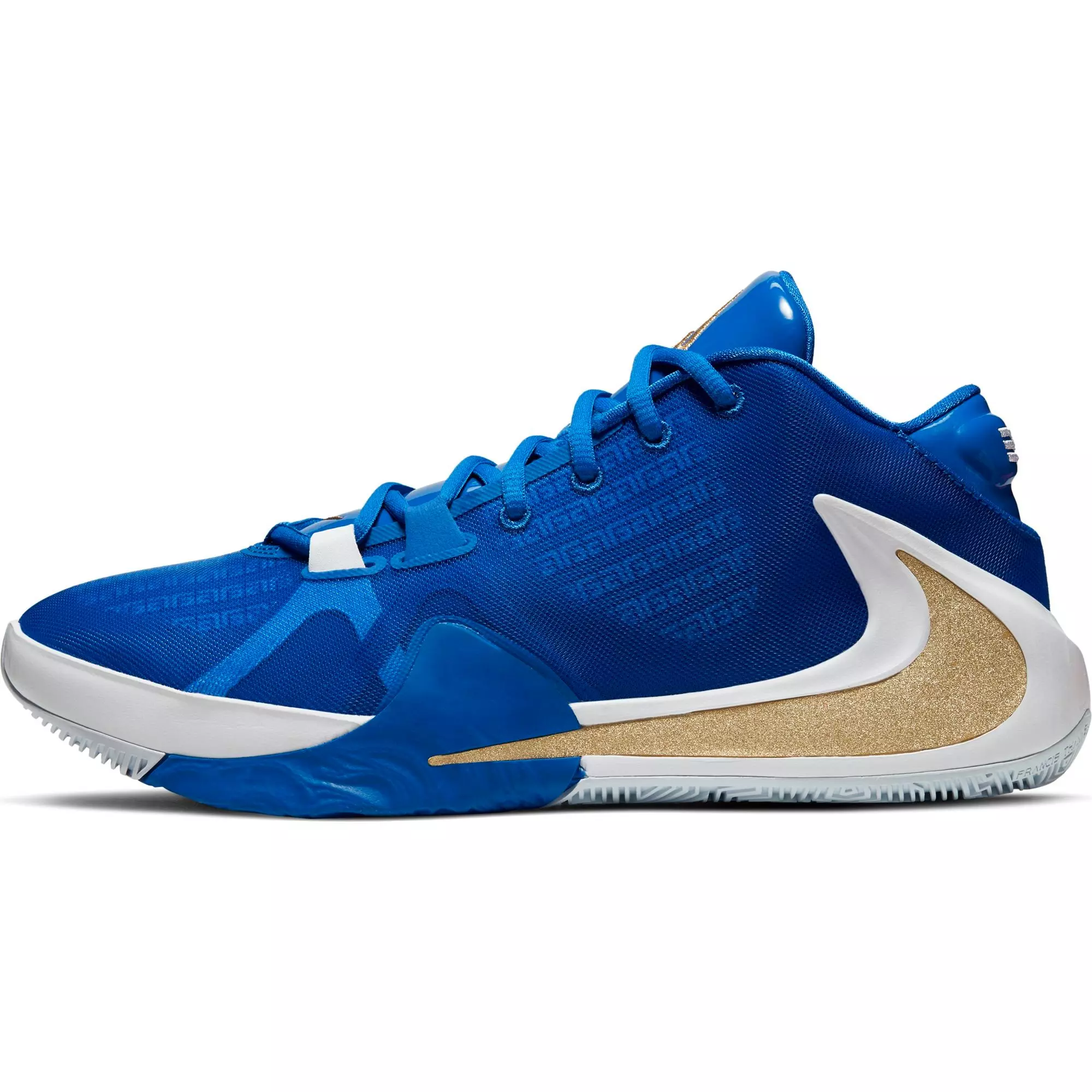 Nike Zoom Freak 1 "Hyper Royal/Metallic Gold" Men's Basketball Shoe - ROYAL/WHITE/GOLD