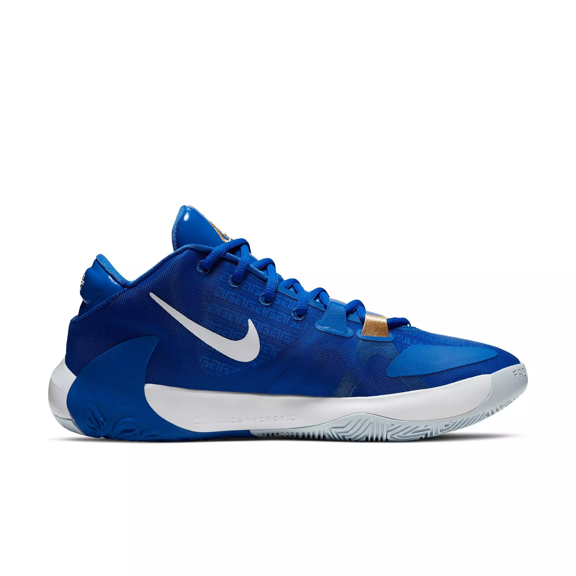 Nike Zoom Freak 1 "Hyper Royal/Metallic Gold" Men's Basketball Shoe - ROYAL/WHITE/GOLD
