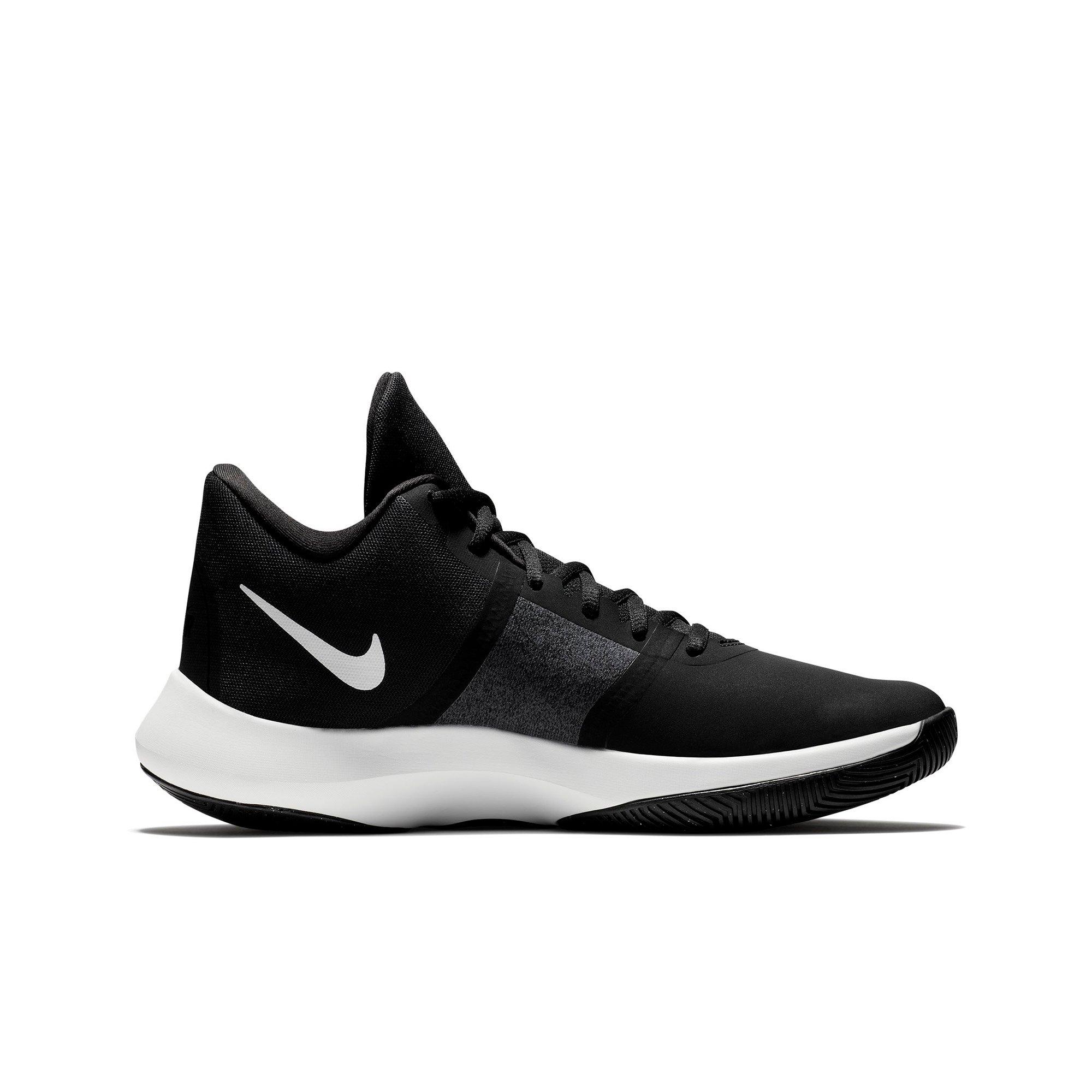 nike black and white basketball shoes