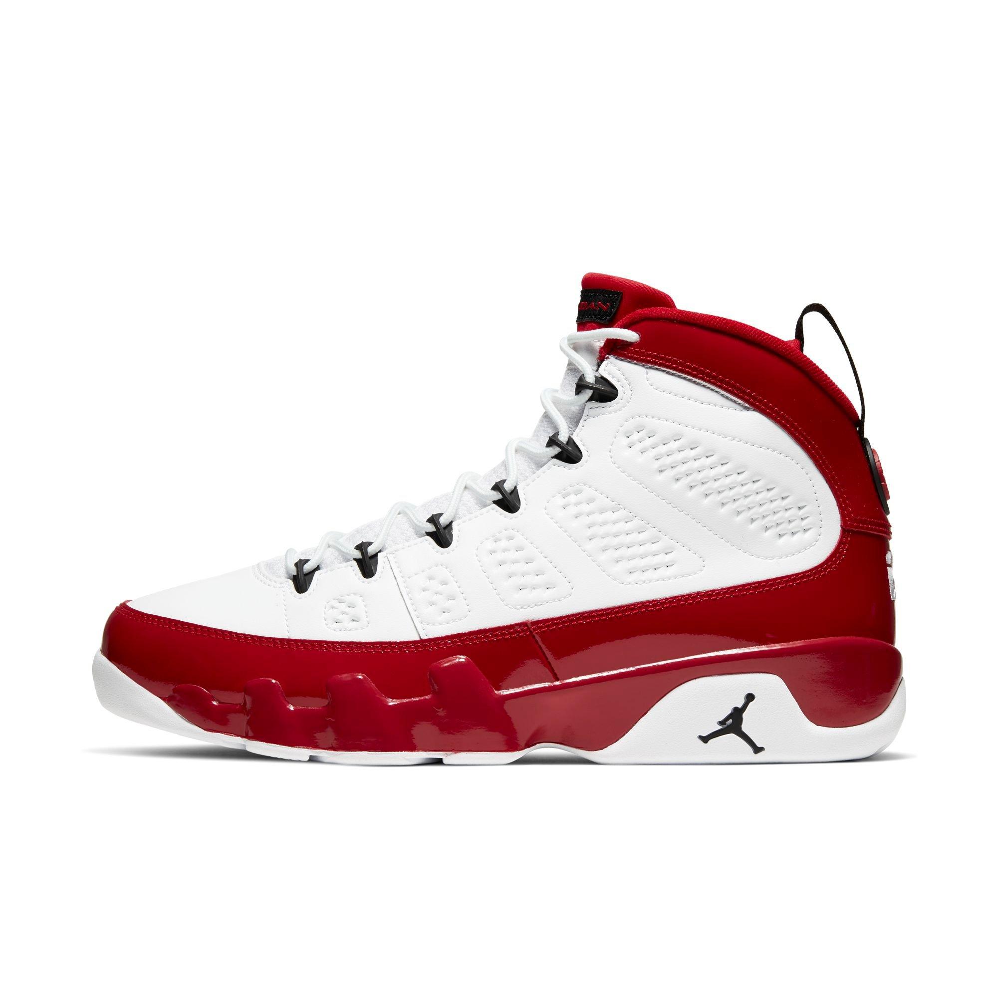 men's jordan retro 9 red and white