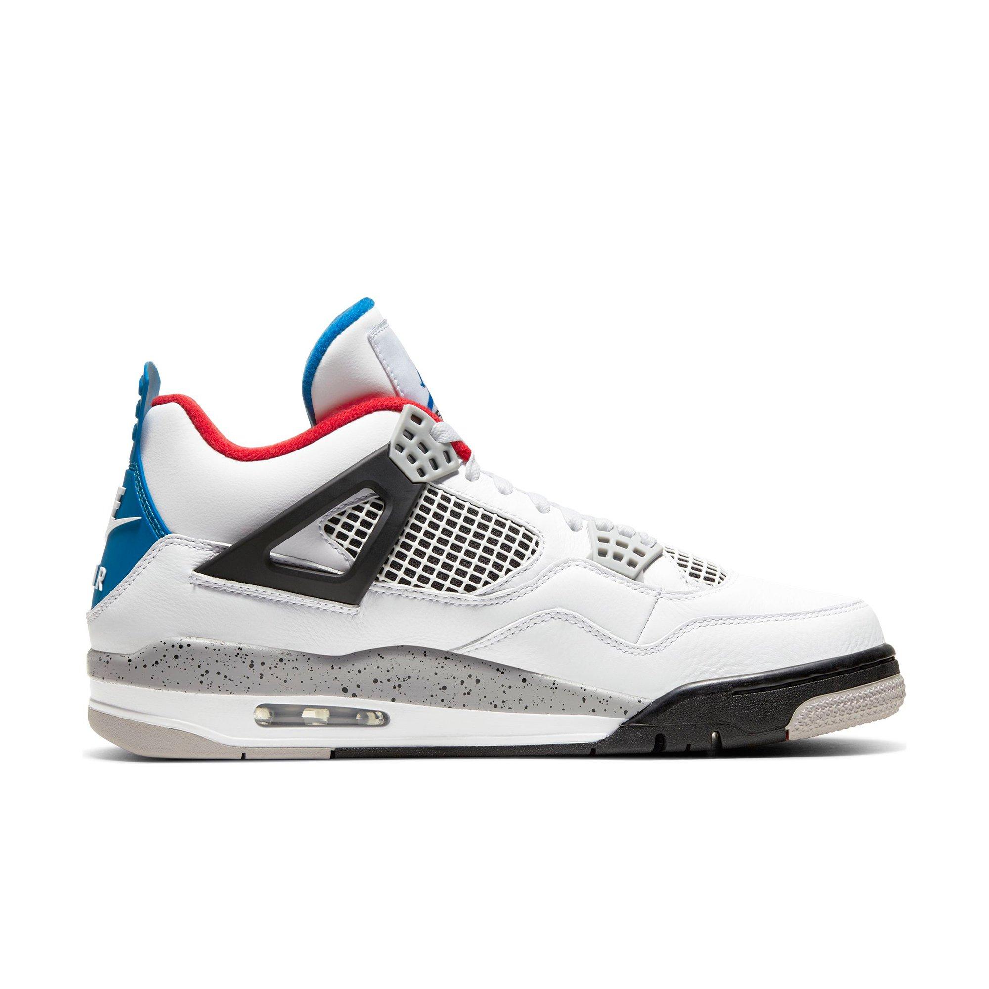 Jordan 4 Retro SE "What The" Men's Shoe - WHITE/RED/BLUE Thumbnail View 2