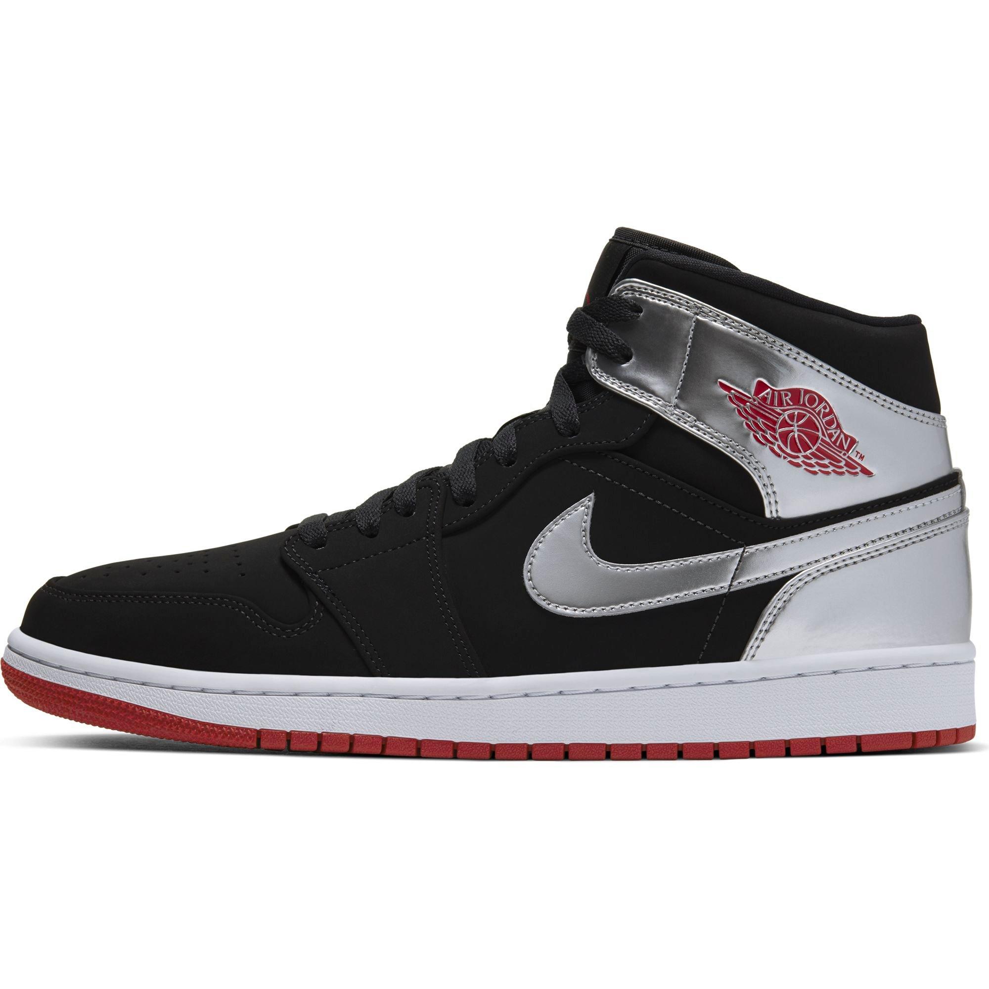 jordan 1 red silver black